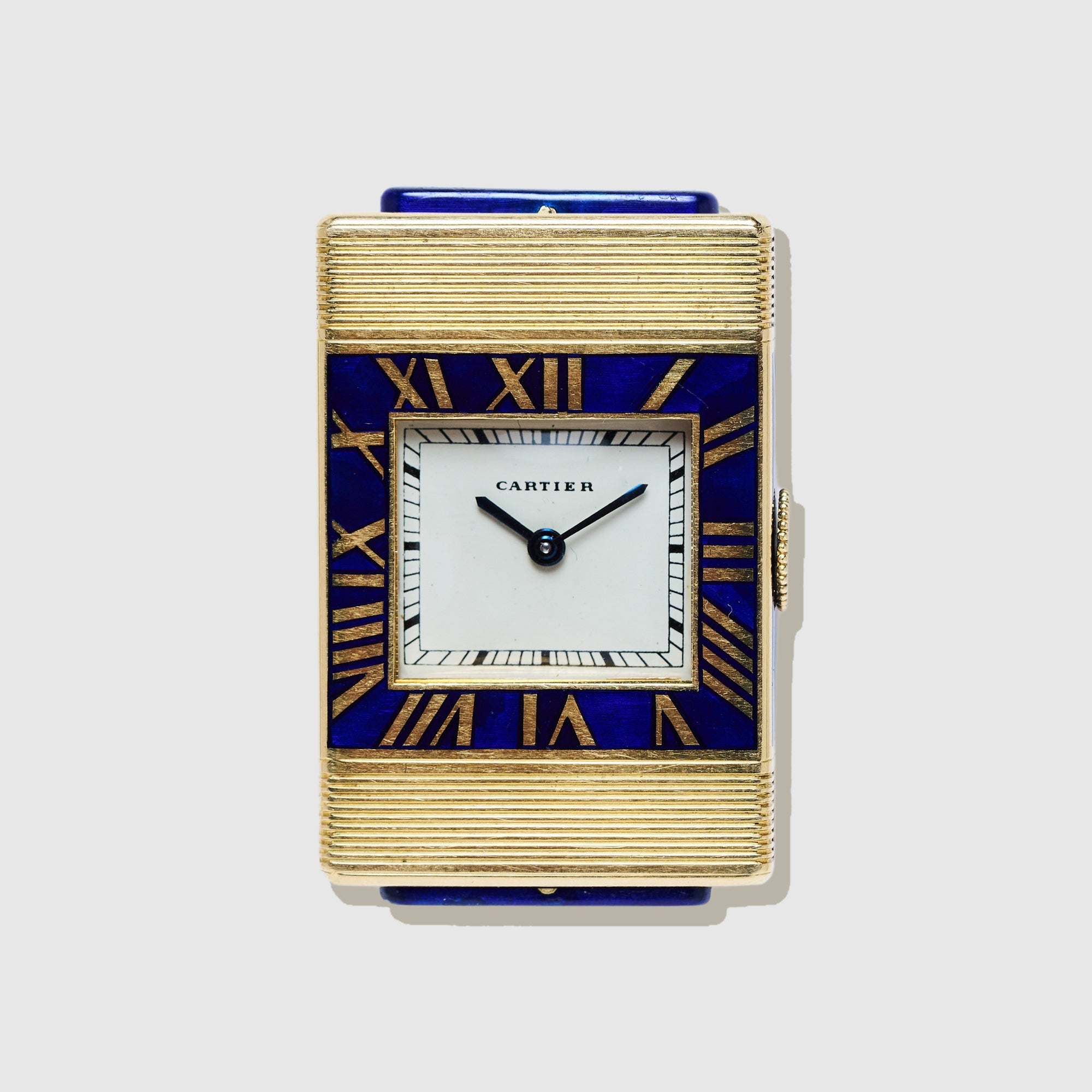 Cartier Yellow Gold Enamel Secret Shutter Watch, European Watch & Clock