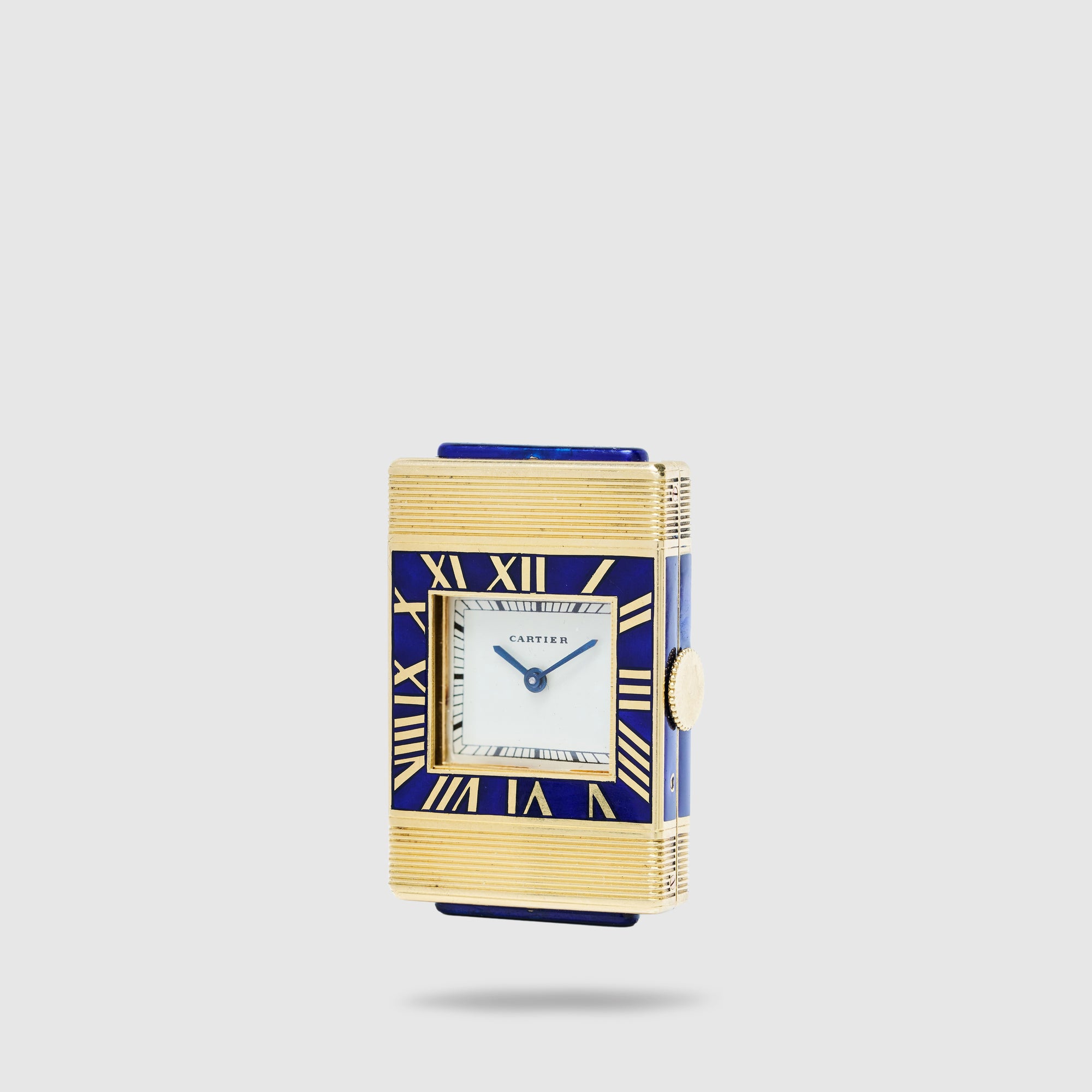 Cartier Yellow Gold Enamel Secret Shutter Watch, European Watch & Clock