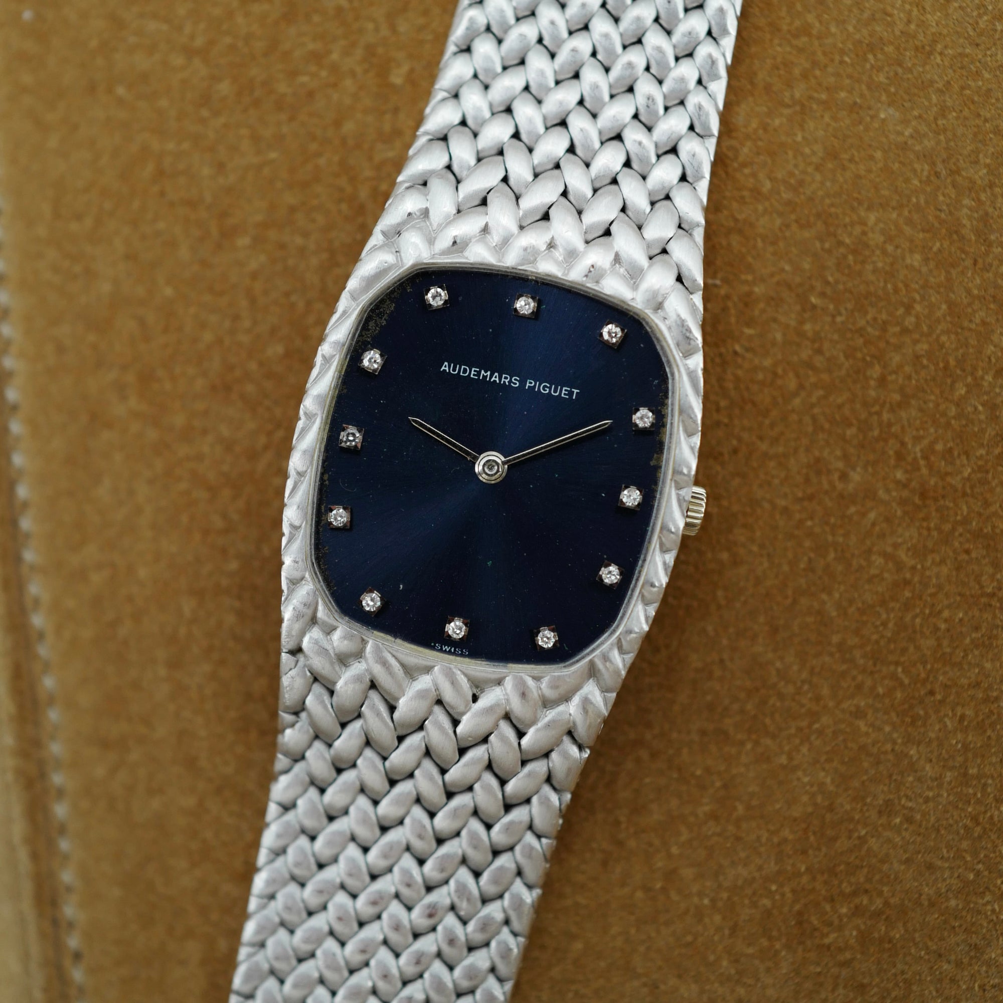 Audemars Piguet White Gold Cobra-style Bracelet Watch (New Arrival)