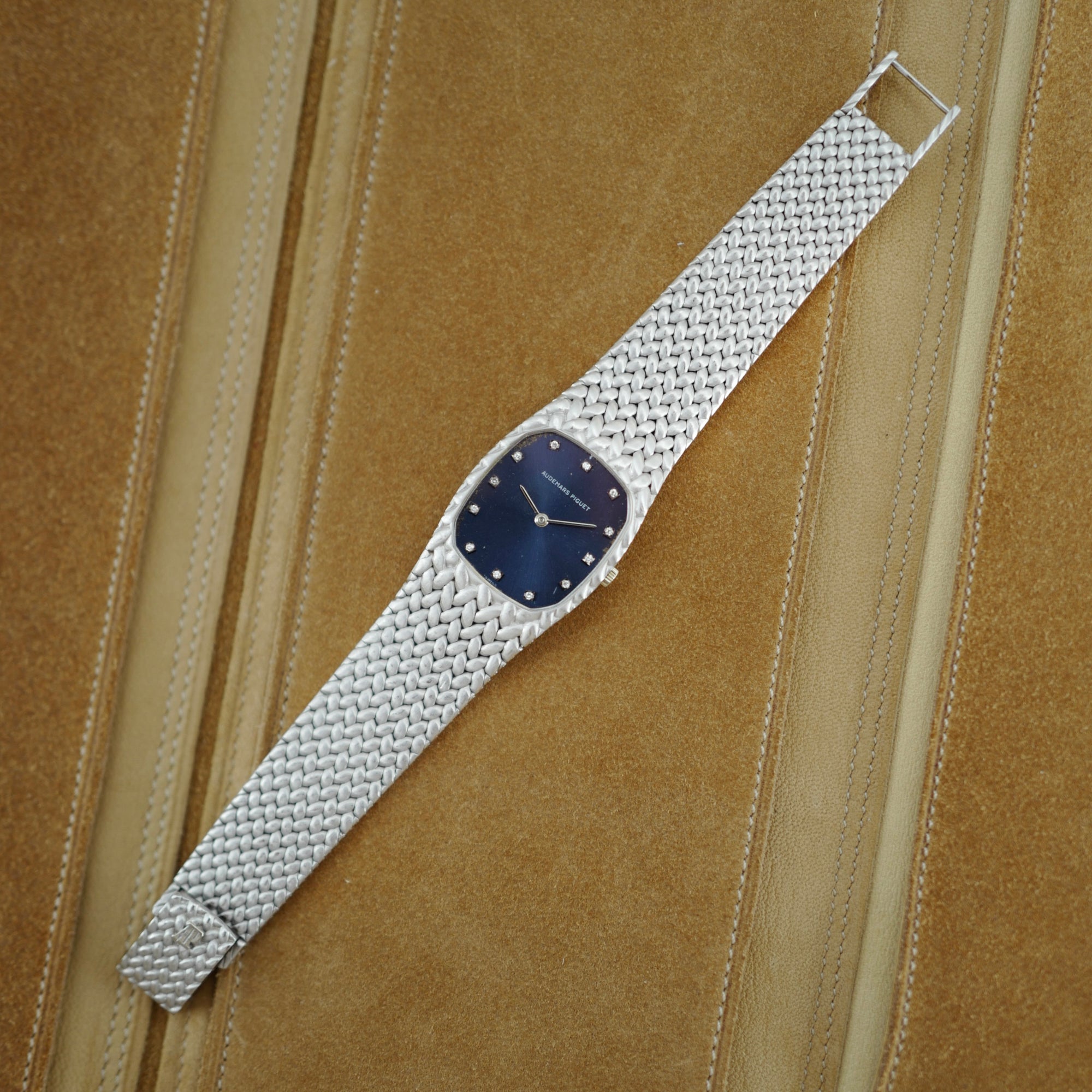 Audemars Piguet White Gold Cobra-style Bracelet Watch