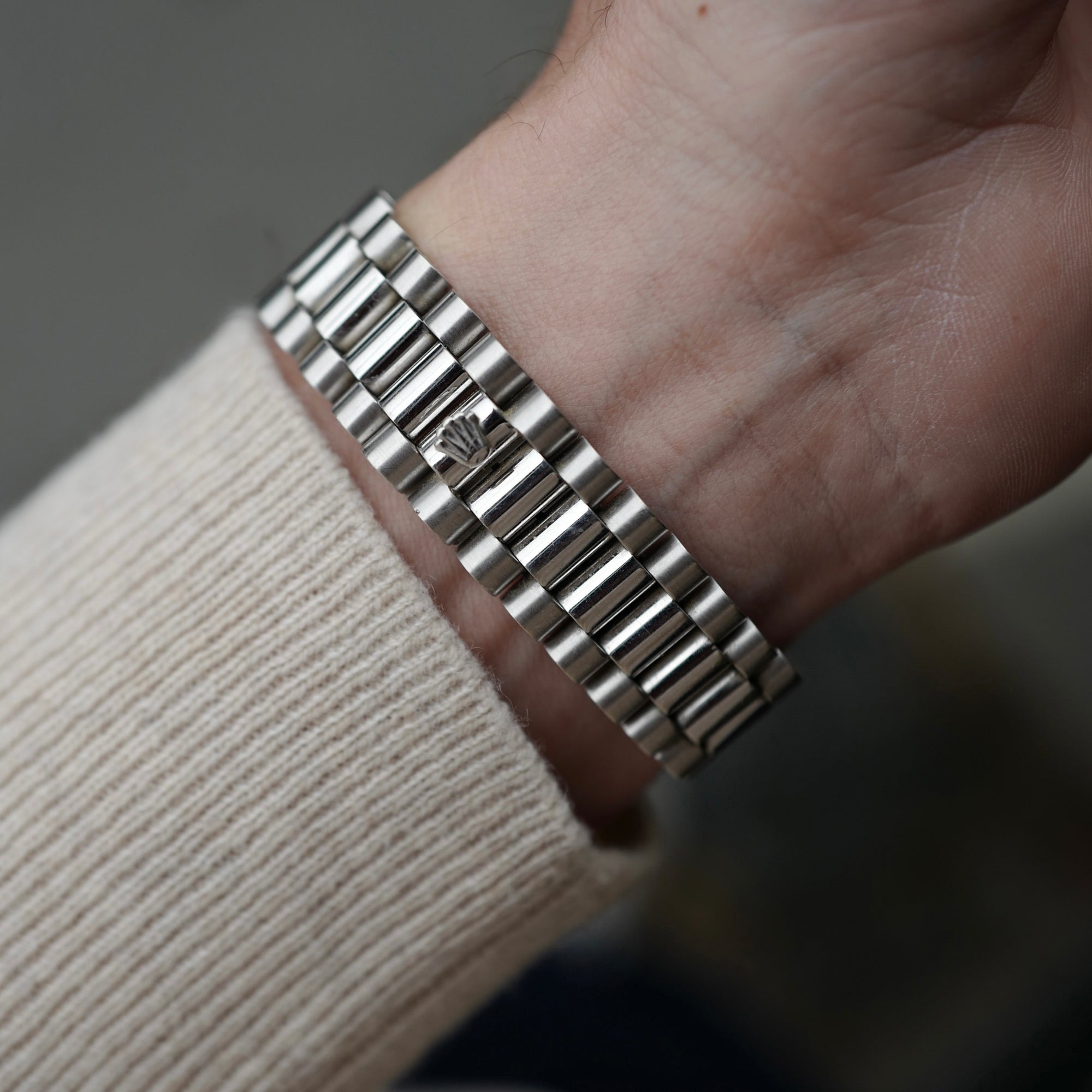 Rolex White Gold Day-Date Ref. 18039 with Attractive Tropical Dial (New Arrival)