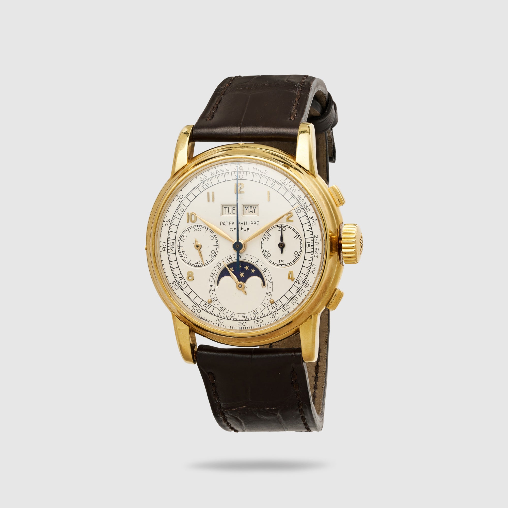 Patek Philippe Yellow Gold First Series Perpetual Calendar Chronograph, Ref. 2499, Made in 1952
