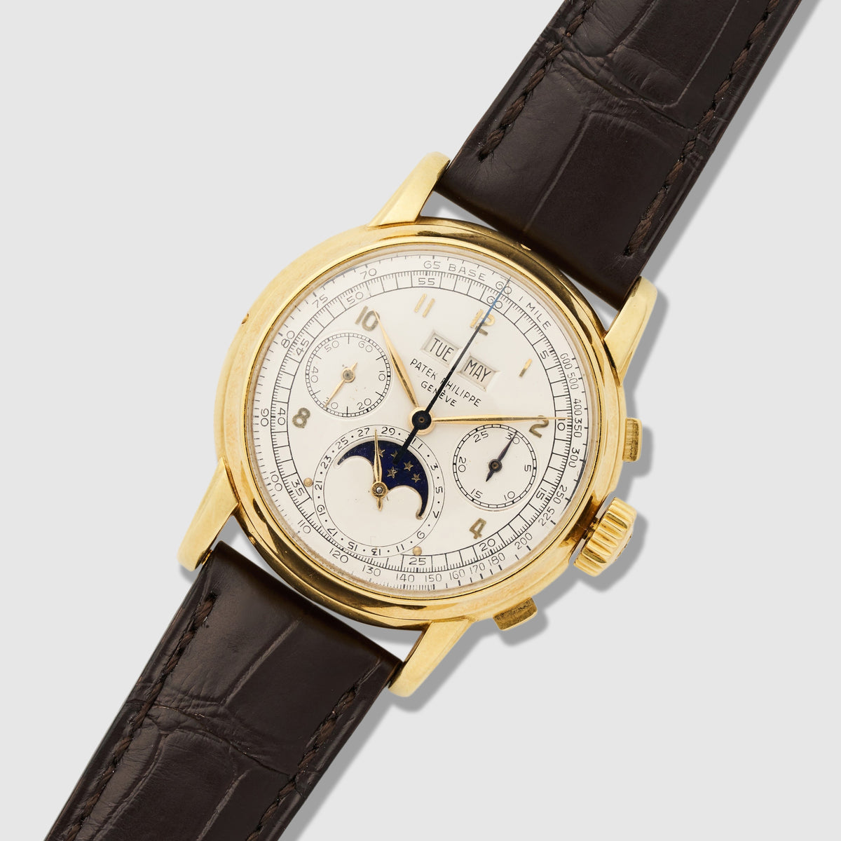 Patek Philippe Yellow Gold First Series Perpetual Calendar Chronograph, Ref. 2499, Made in 1952