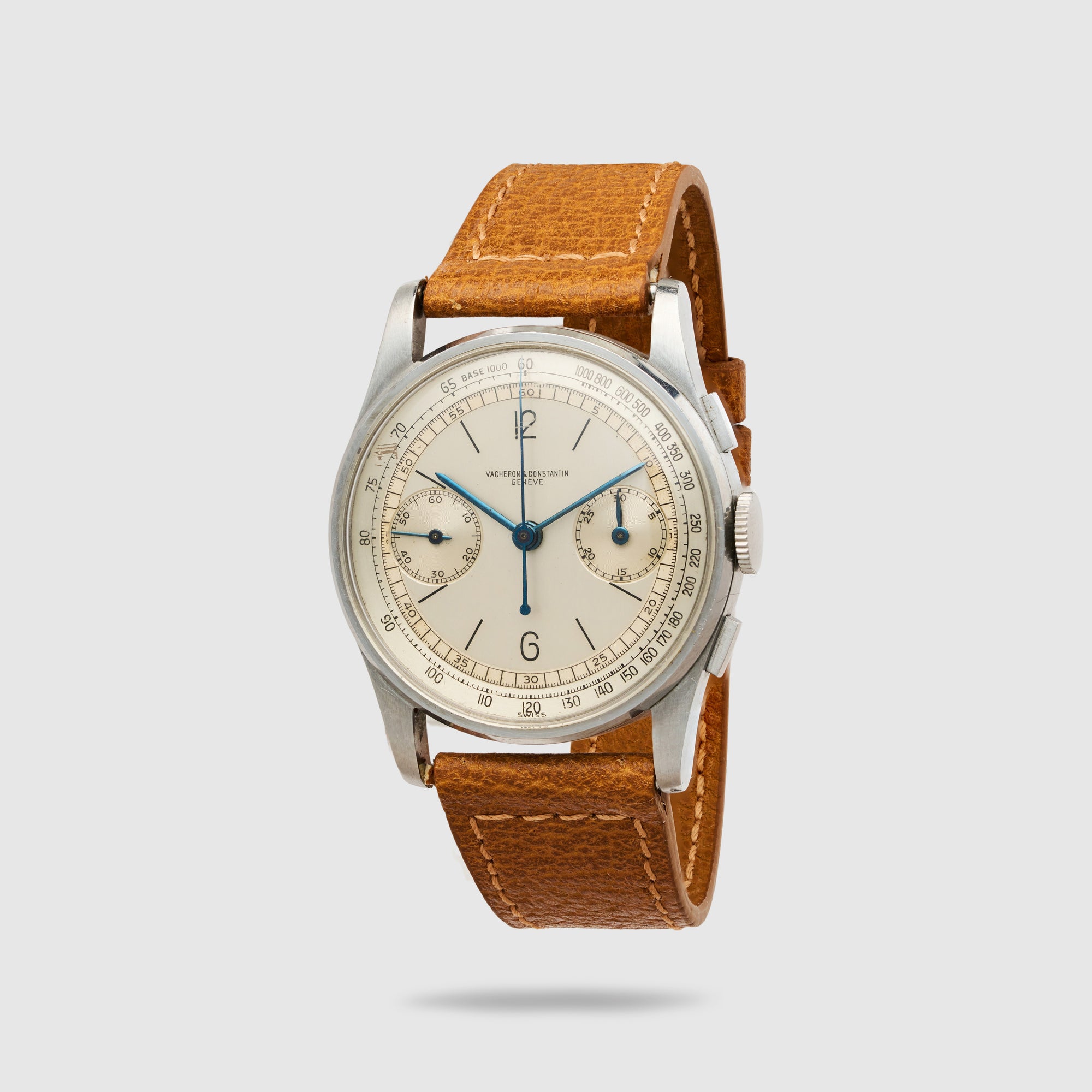 Vacheron Constantin Steel Chronograph Watch Ref. 4072, Circa 1943