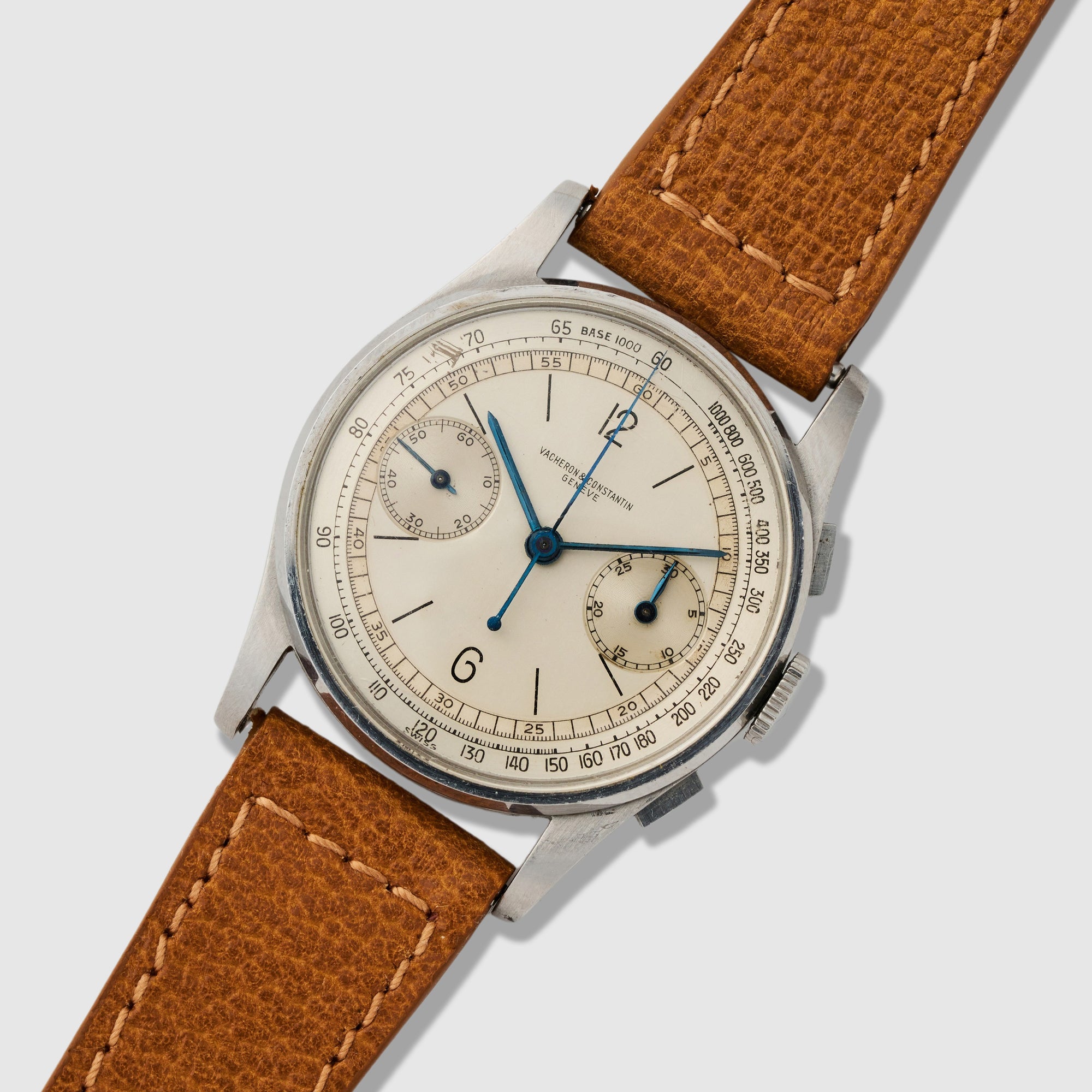 Vacheron Constantin Steel Chronograph Watch Ref. 4072, Circa 1943