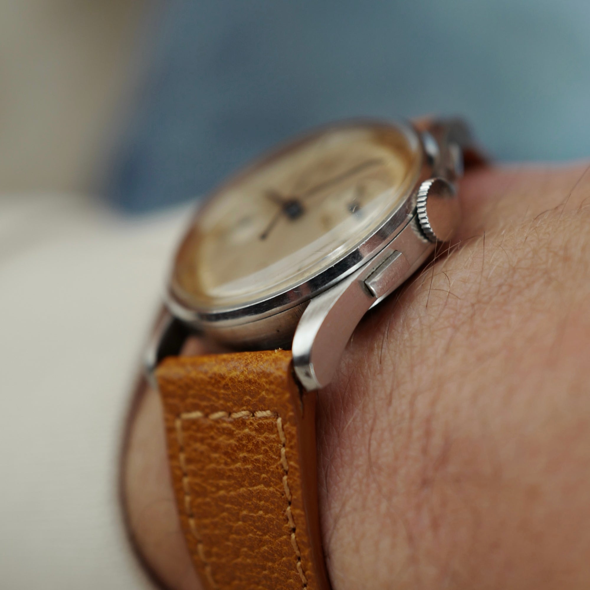 Vacheron Constantin Steel Chronograph Watch Ref. 4072, Circa 1943