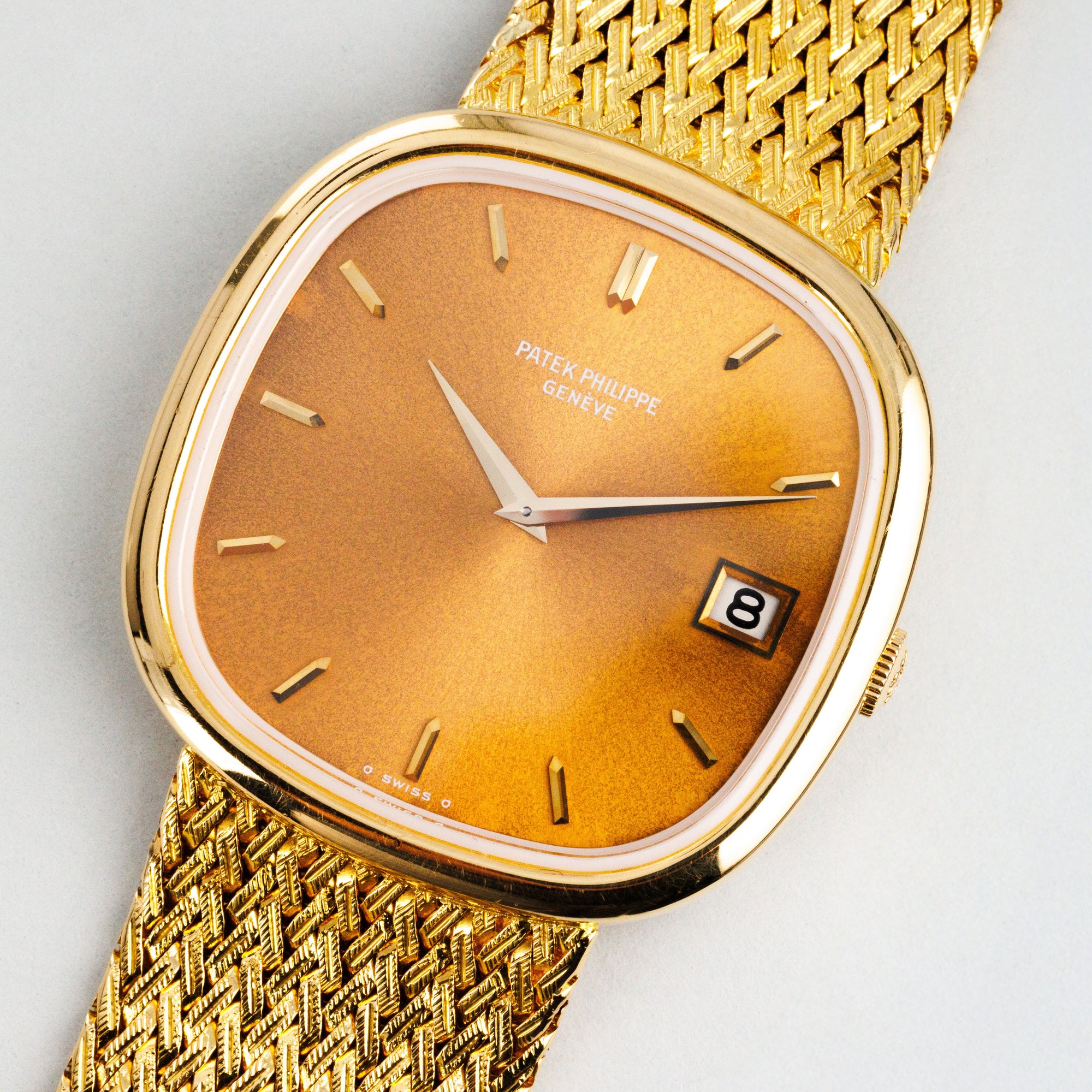 Patek Philippe Yellow Gold Golden Ellipse Ref. 3604 with Copper Dial, Recently Serviced