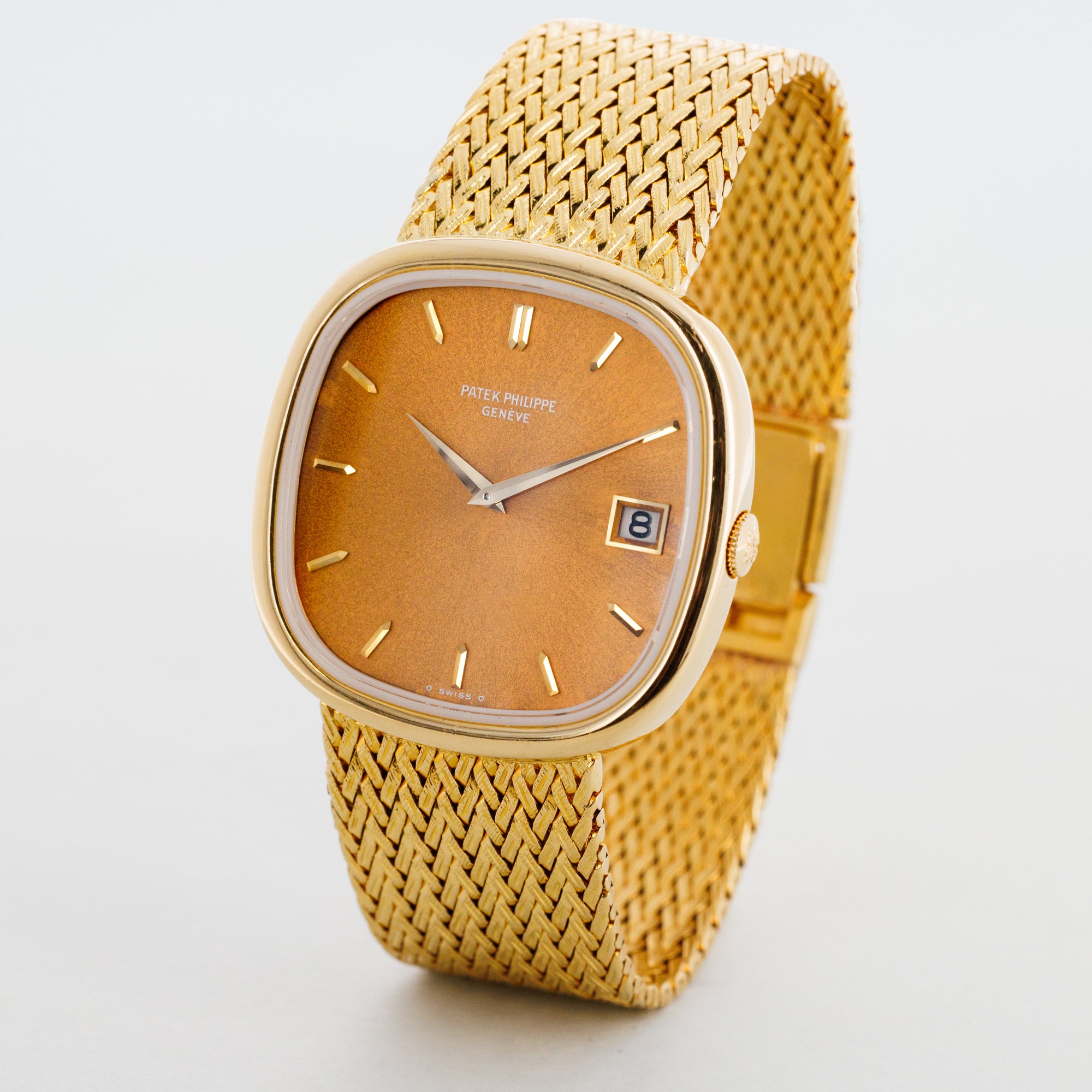 Patek Philippe Yellow Gold Golden Ellipse Ref. 3604 with Copper Dial, Recently Serviced