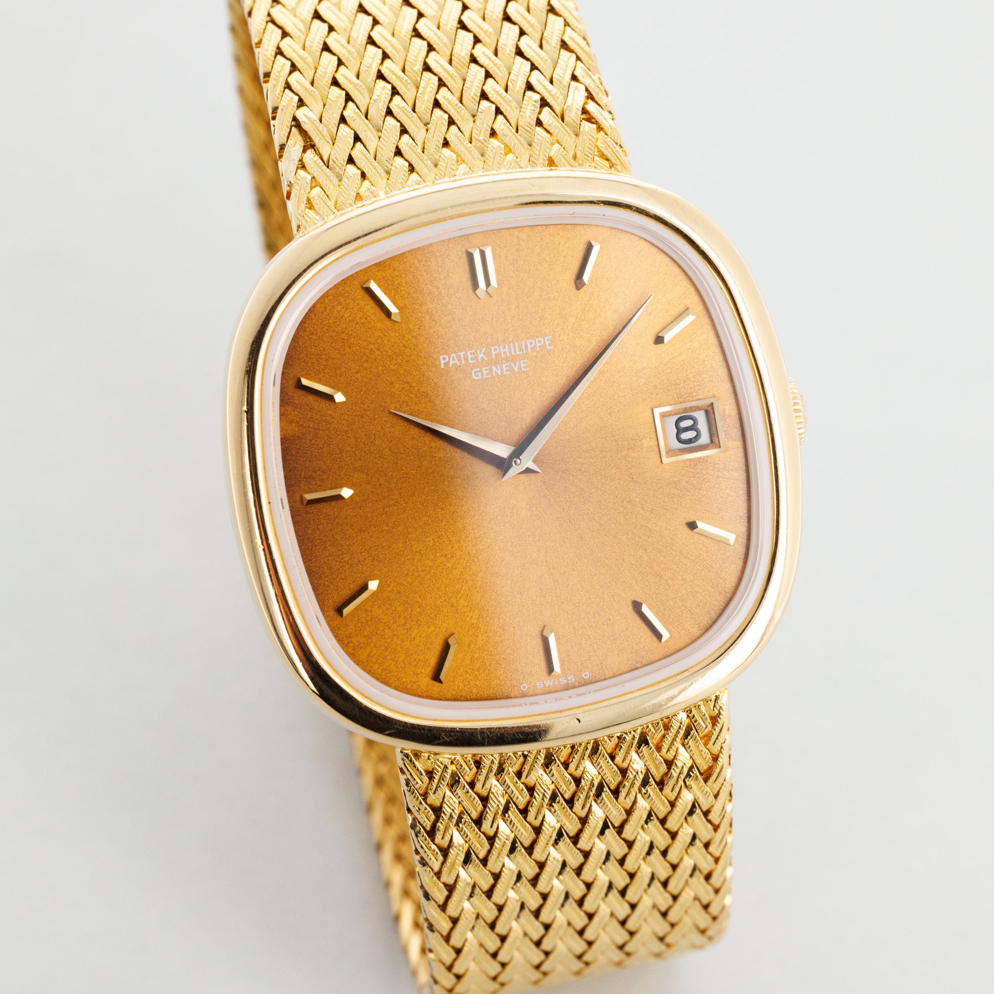 Patek Philippe Yellow Gold Golden Ellipse Ref. 3604 with Copper Dial, Recently Serviced