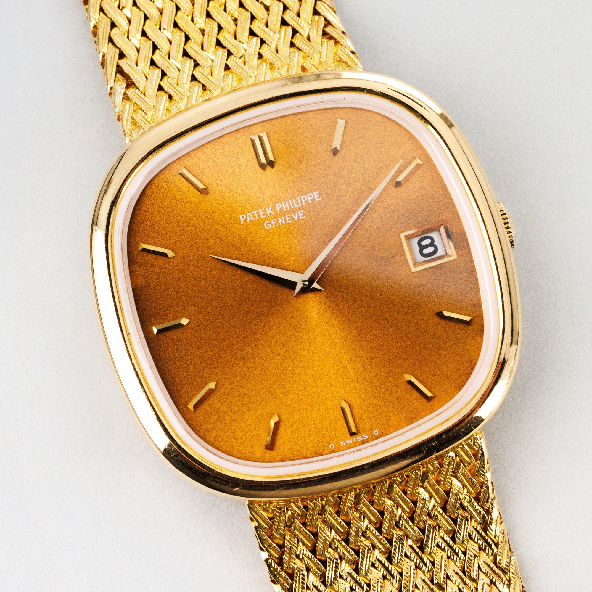 Patek Philippe Yellow Gold Golden Ellipse Ref. 3604 with Copper Dial, Recently Serviced
