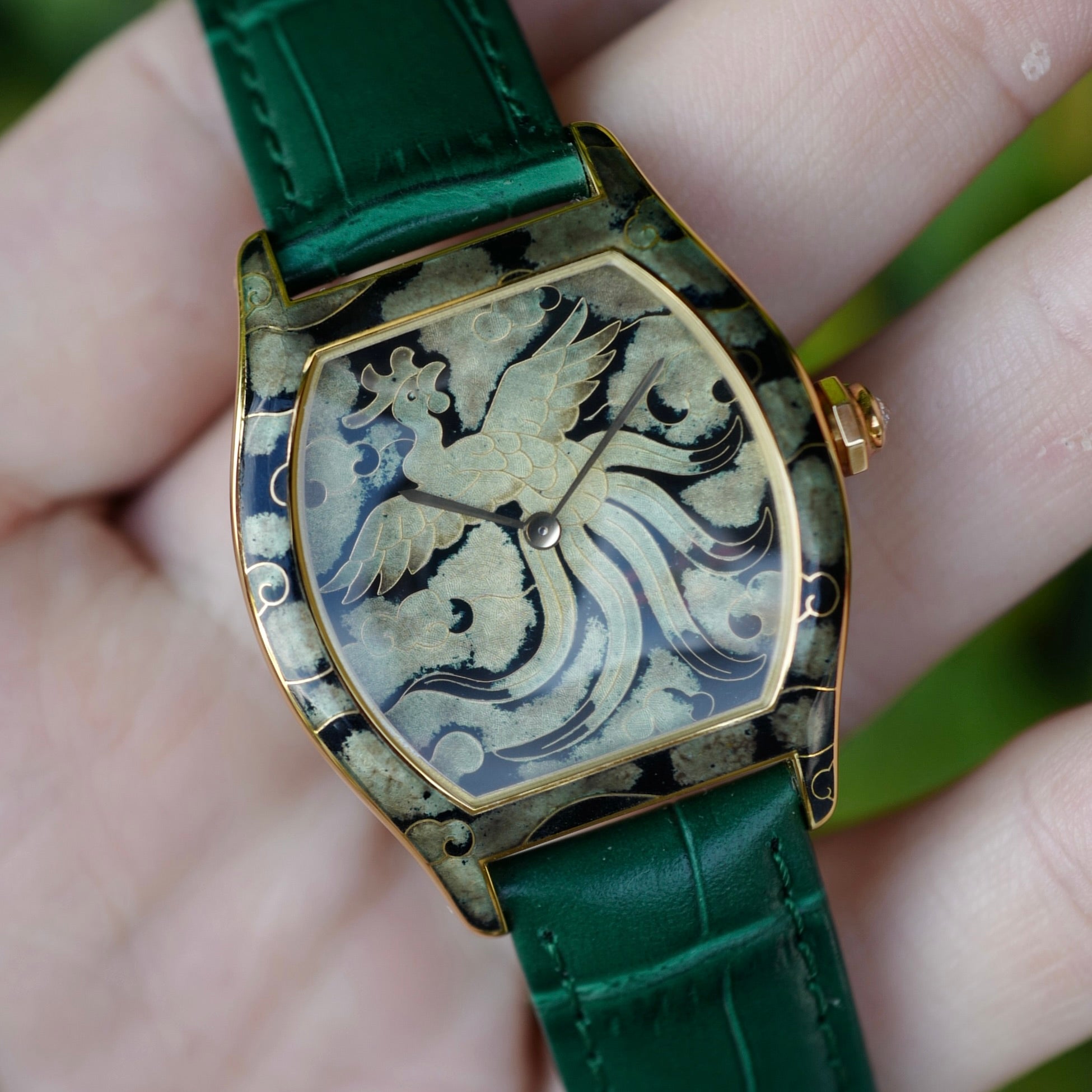 Cartier - Cartier Yellow Gold Cloisonne Rooster Tortue Ref. 2496 - The Keystone Watches