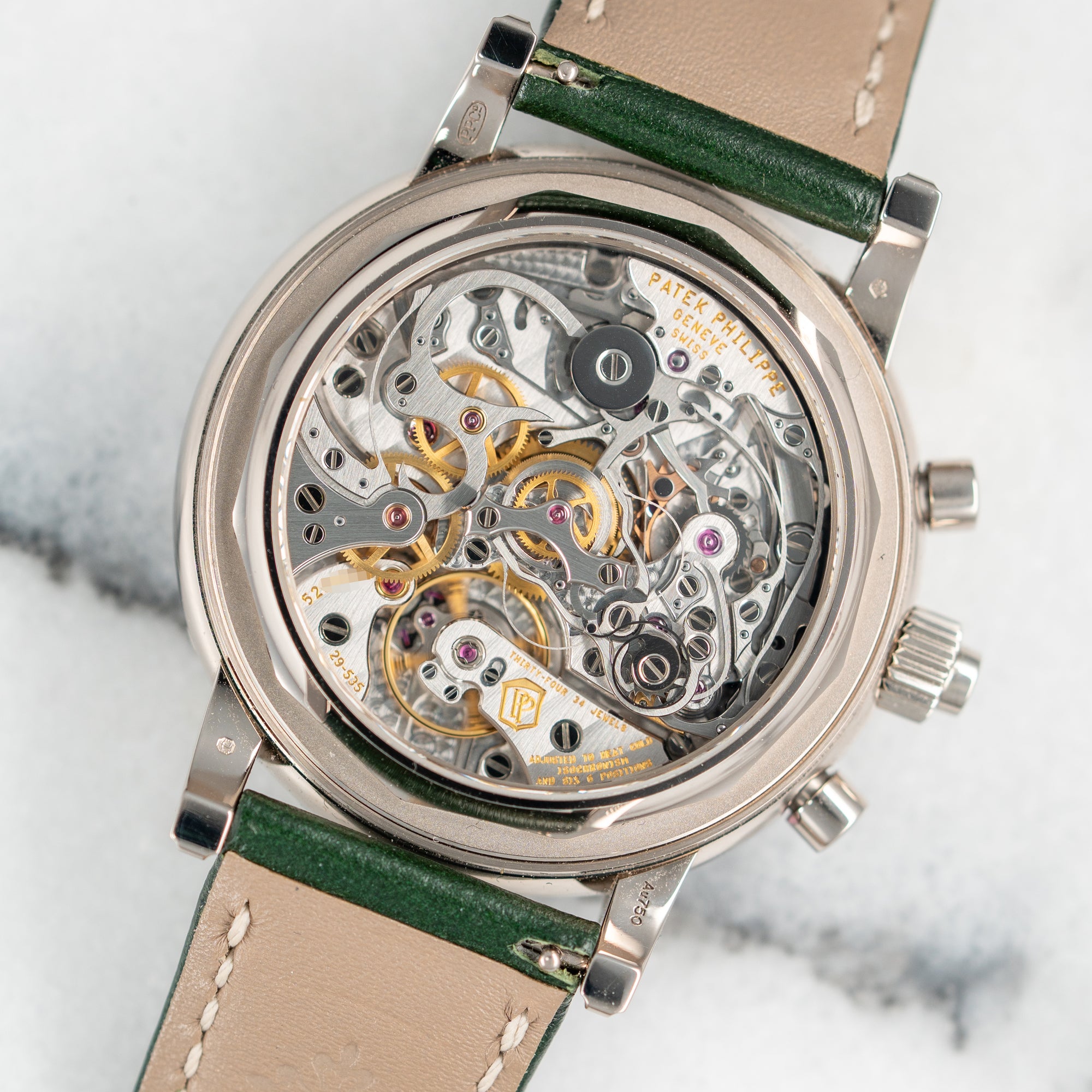 Patek Philippe 18k White Gold Perpetual Calendar Chronograph Ref. 5204 (New Arrival)