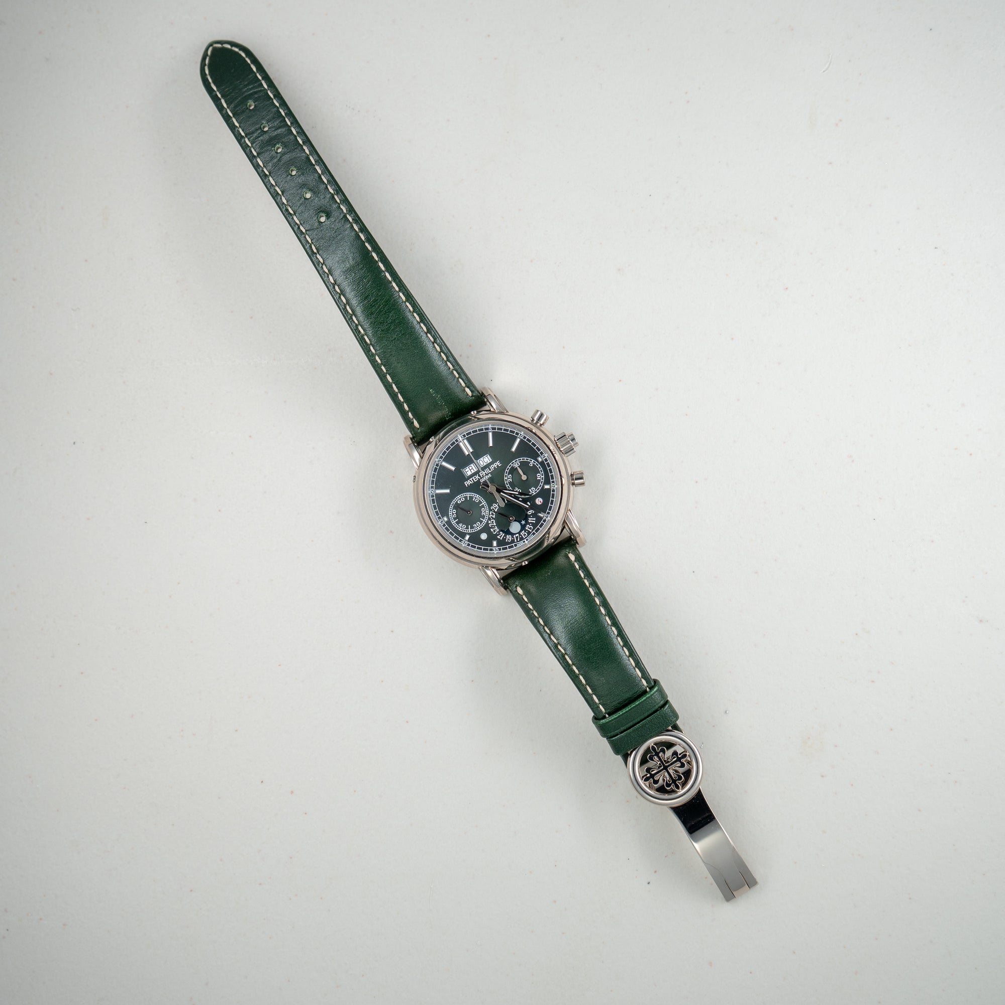 Patek Philippe 18k White Gold Perpetual Calendar Chronograph Ref. 5204 (New Arrival)