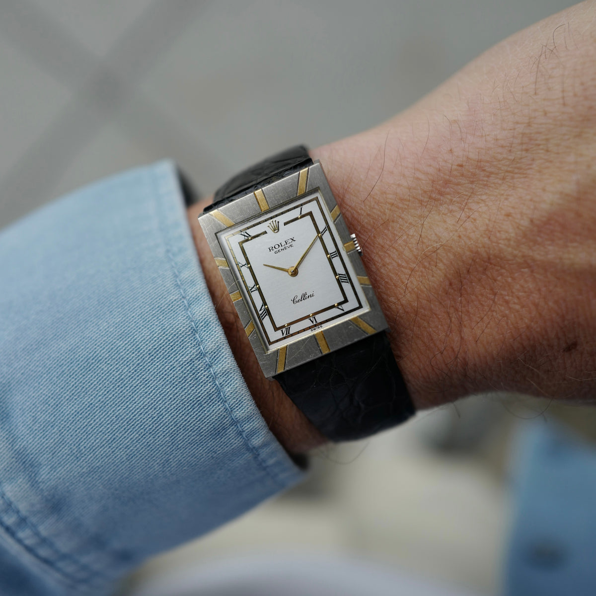 Patek Philippe - Rolex Cellini White and Yellow Gold Cellini Ref. 5029, Very Rare - The Keystone Watches
