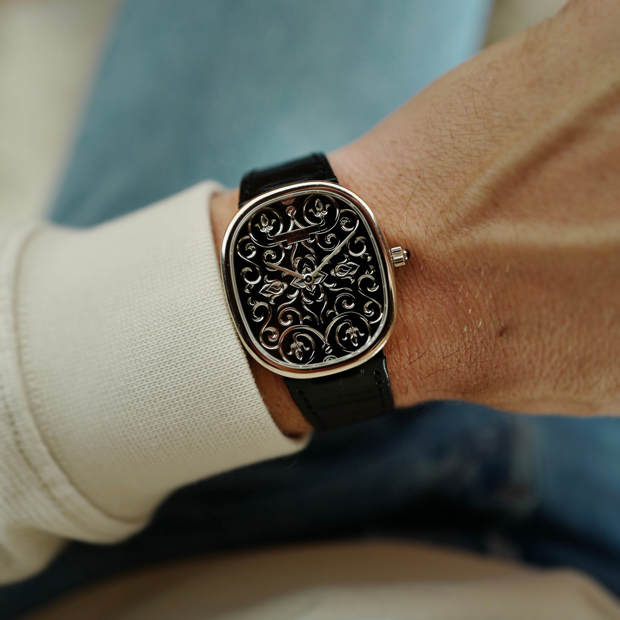 Patek Philippe Platinum Ellipse Ref. 5738G (New Arrival)