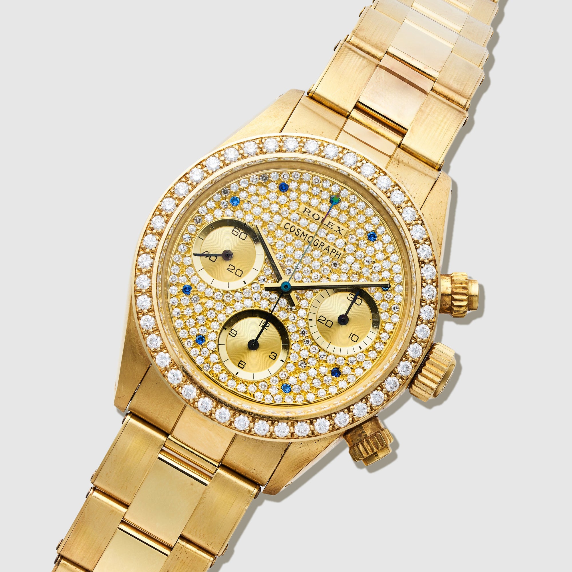 Rolex Yellow Gold Cosmograph Daytona Diamond Watch Ref. 6269 in Like New Condition