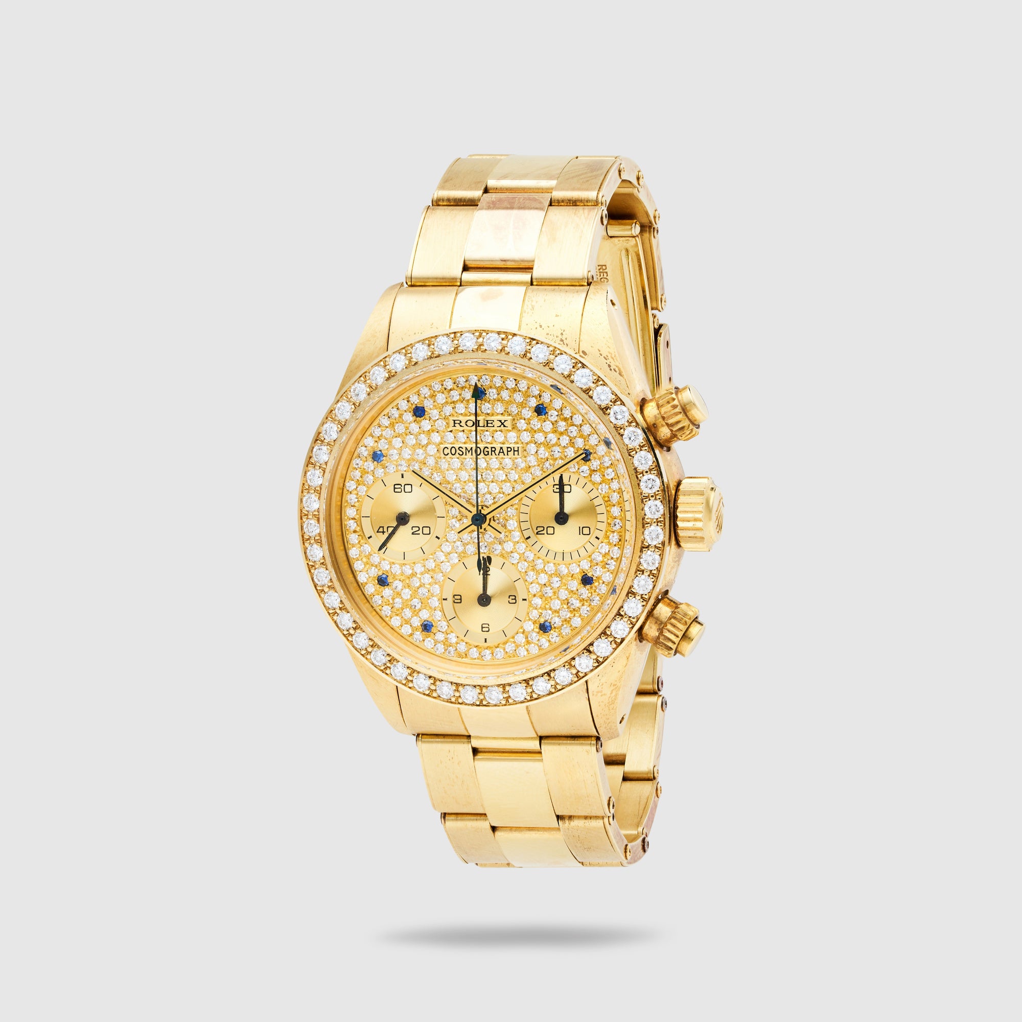 Rolex Yellow Gold Cosmograph Daytona Diamond Watch Ref. 6269 in Like New Condition