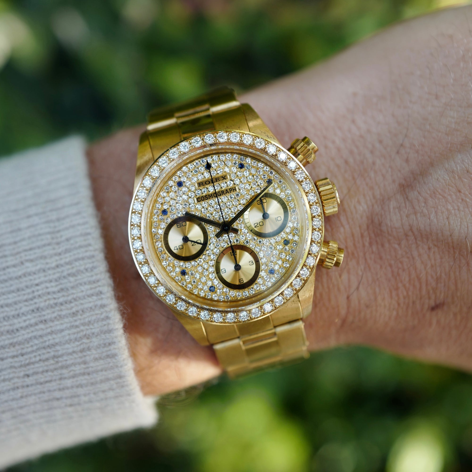 Rolex Yellow Gold Cosmograph Daytona Diamond Watch Ref. 6269 in Like New Condition