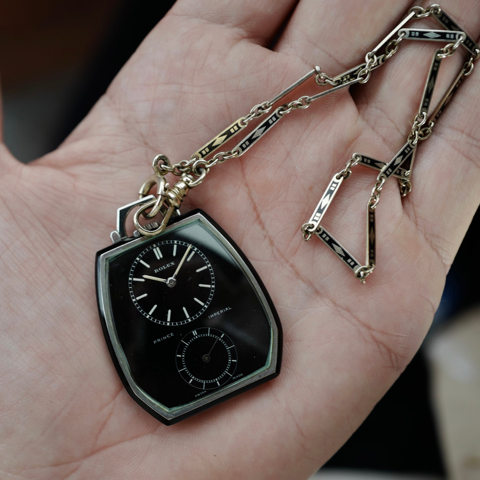 Rolex Prince Imperial Enamel Pocket Watch Ref. 1585