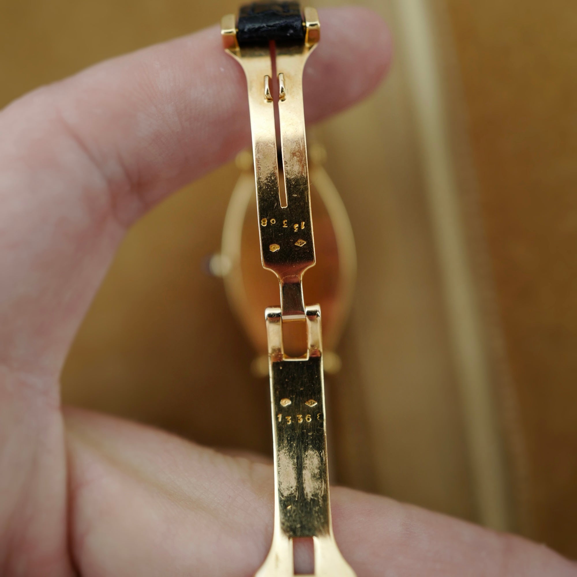 Cartier Yellow Gold Tonneau Watch, Circa 1950s with European Watch &amp; Clock Movement