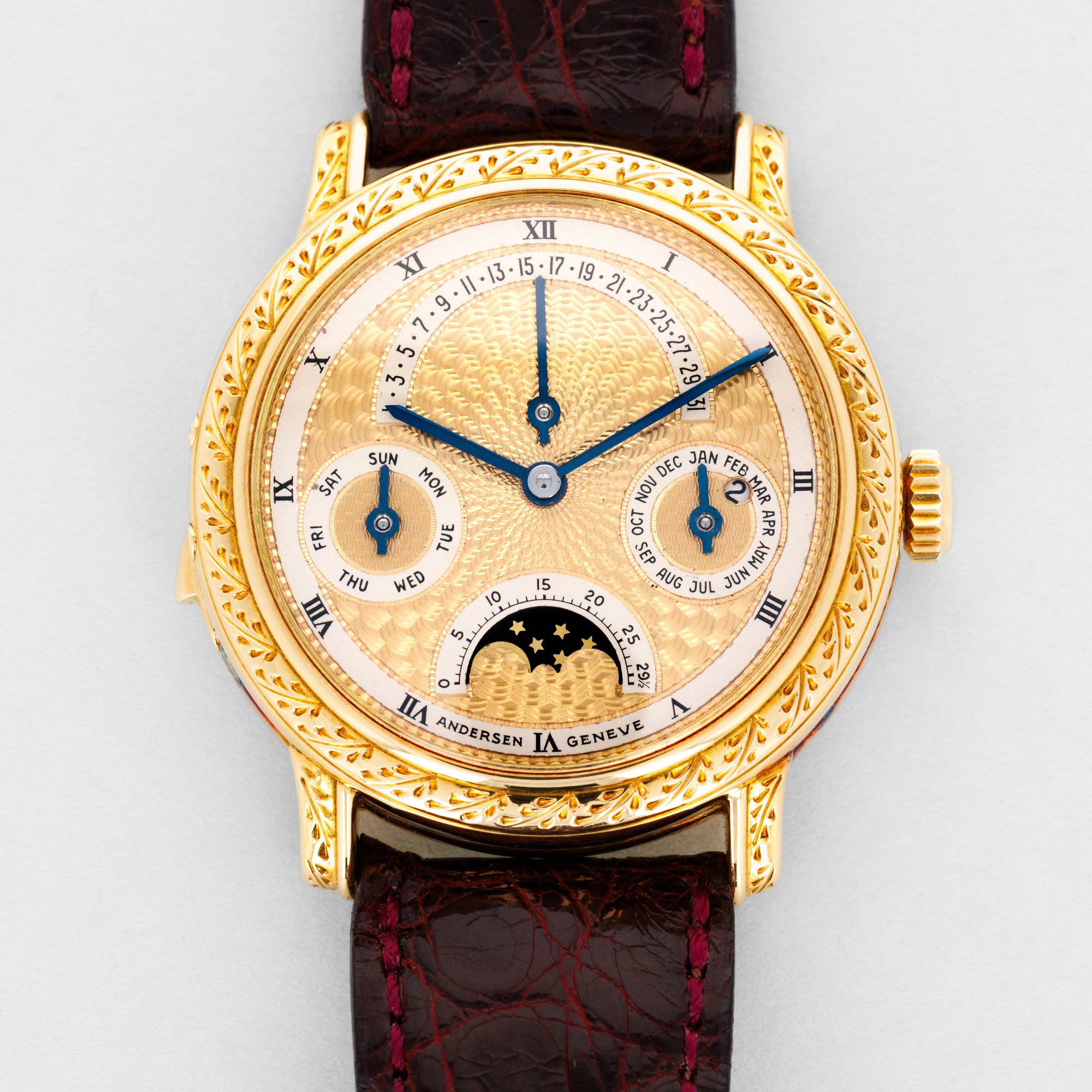 Andersen Geneve Yellow Gold Minute Repeater and Perpetual Calendar Unique Piece