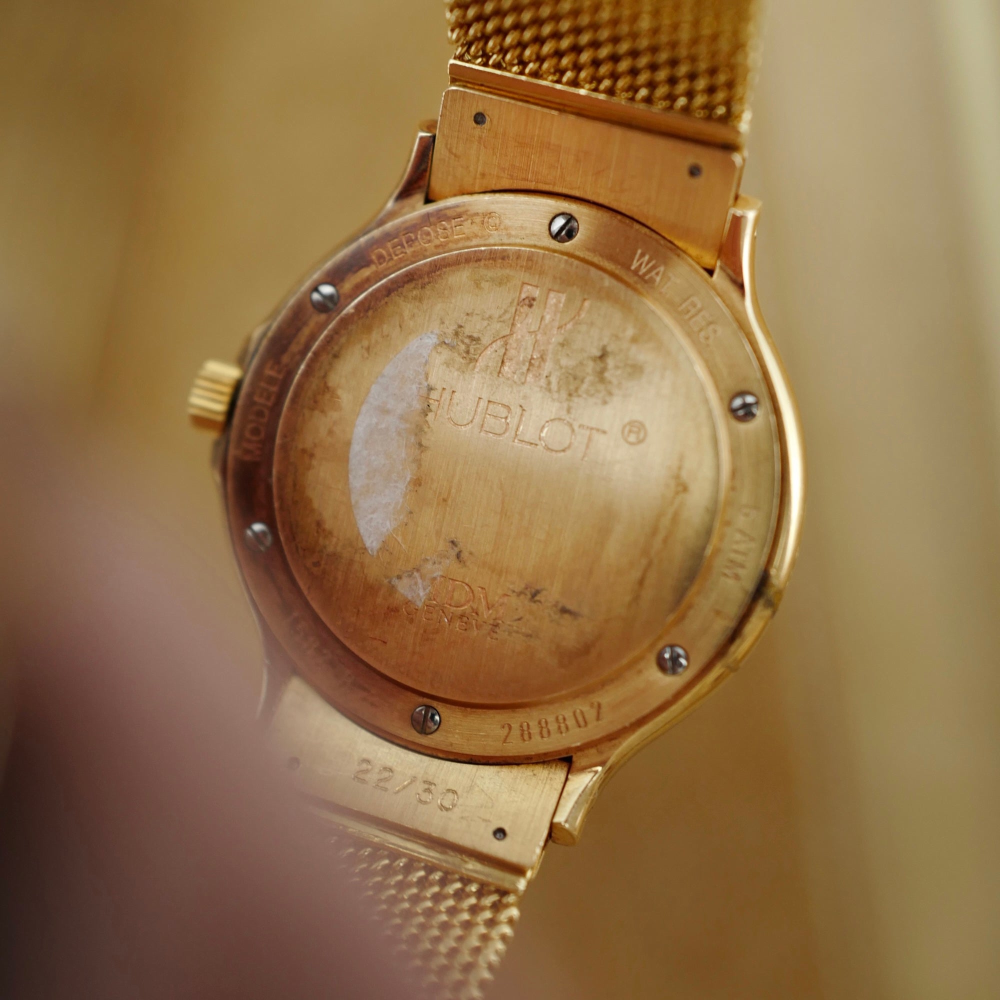 Hublot Yellow Gold MDM Cloisonne Ship Watch Ref. 1582.8