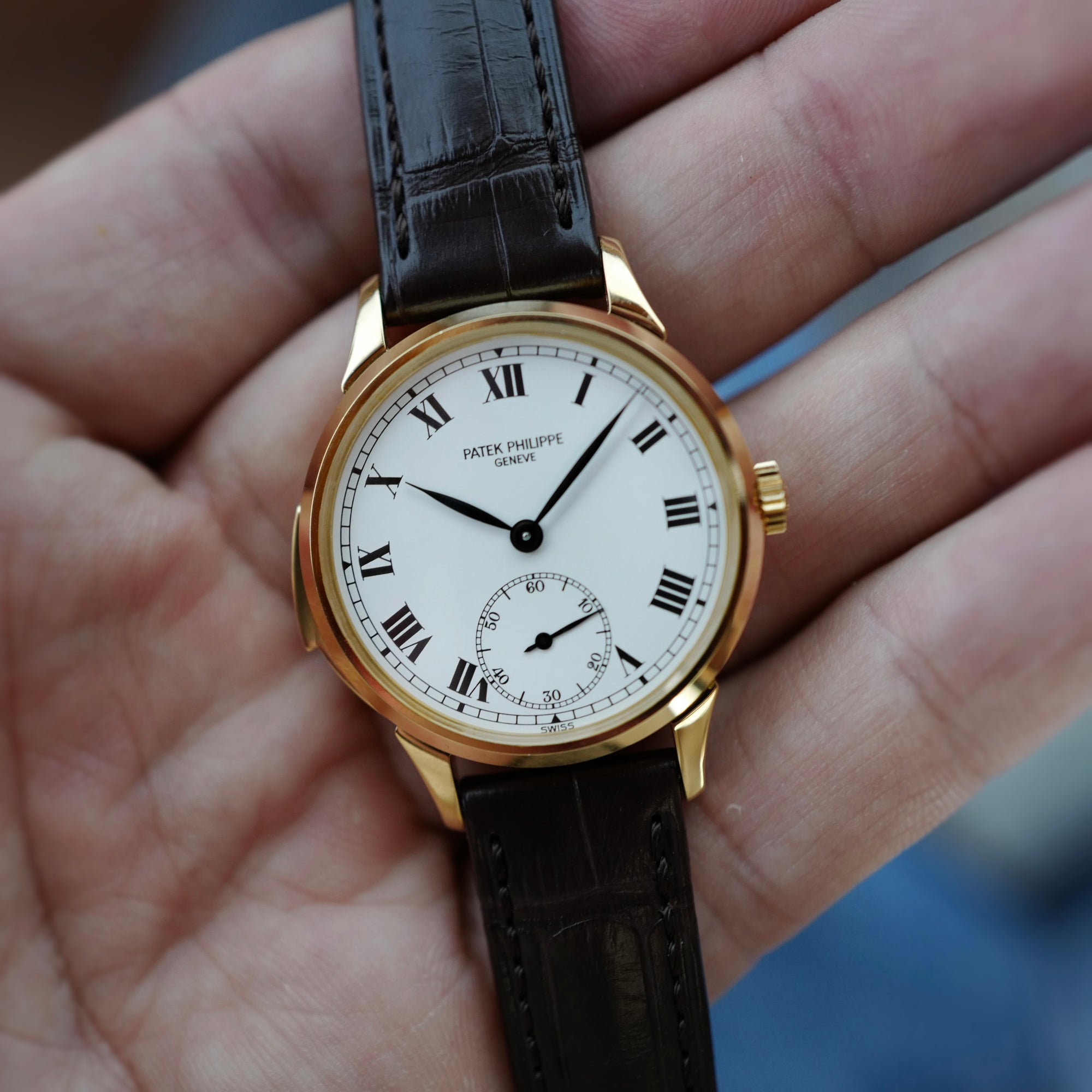 Patek Philippe - Patek Philippe Yellow Gold Minute Repeater Porcelain Dial Watch Ref. 3979 - The Keystone Watches