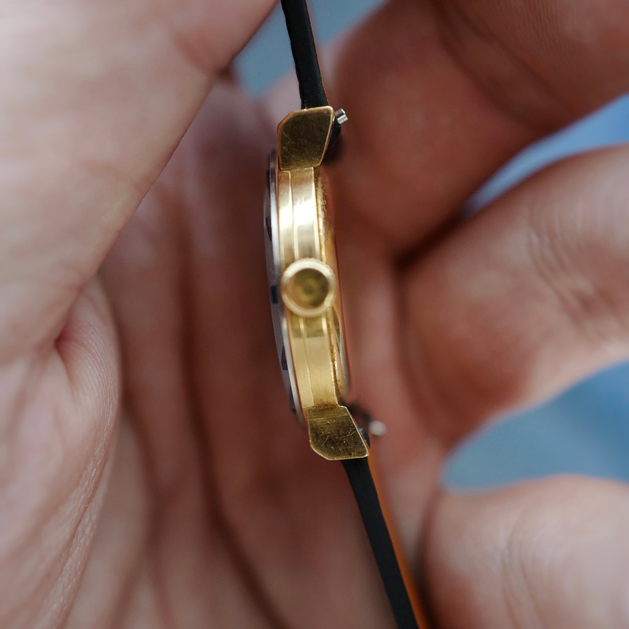 Audemars Piguet Yellow Gold and White Gold Watch with Sapphires