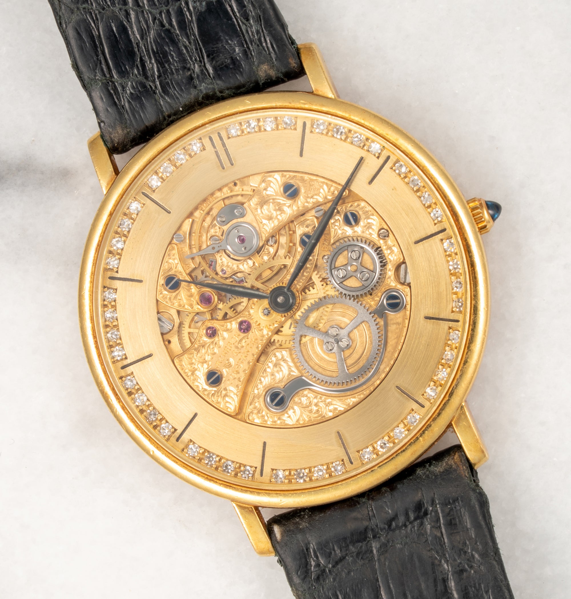Vacheron Constantin Yellow Gold Structura Ref. 36001 Skeleton Dial with Diamonds (New Arrival)