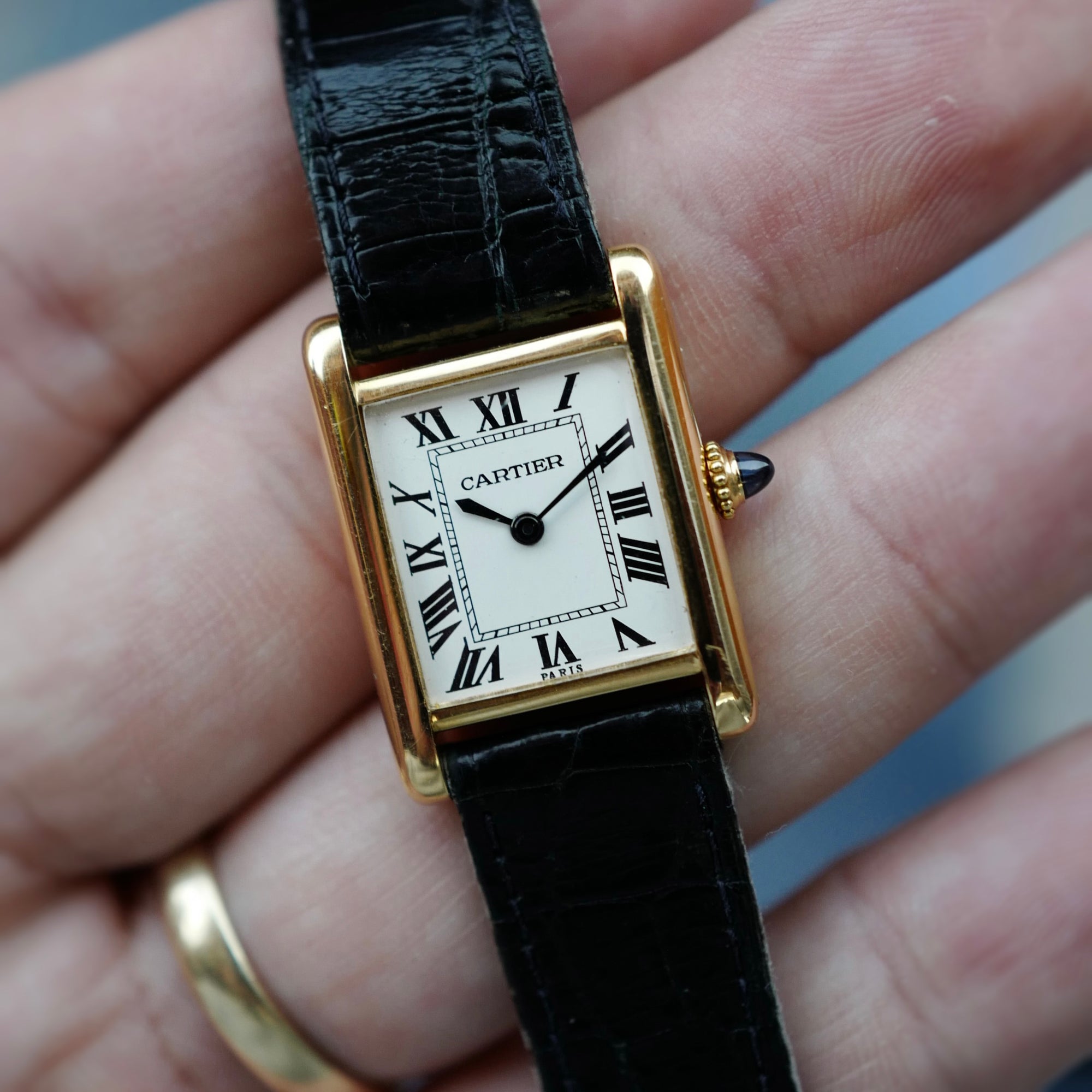 Cartier Yellow Gold Mechanical Tank (New Arrival)