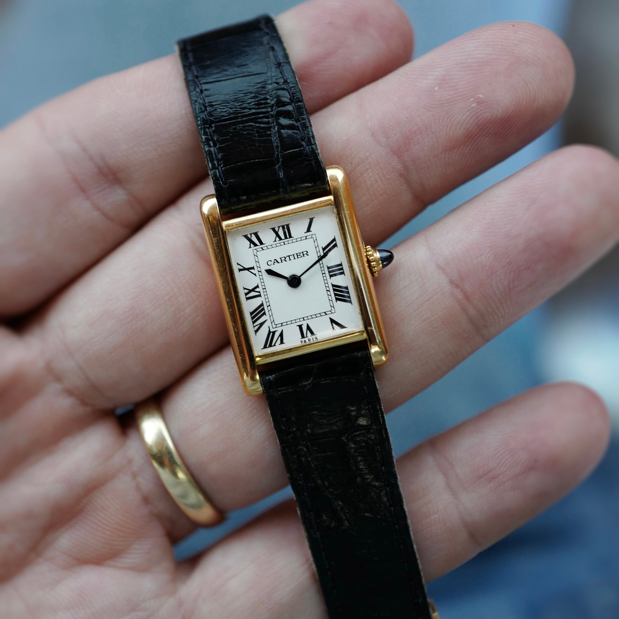 Cartier Yellow Gold Mechanical Tank (New Arrival)