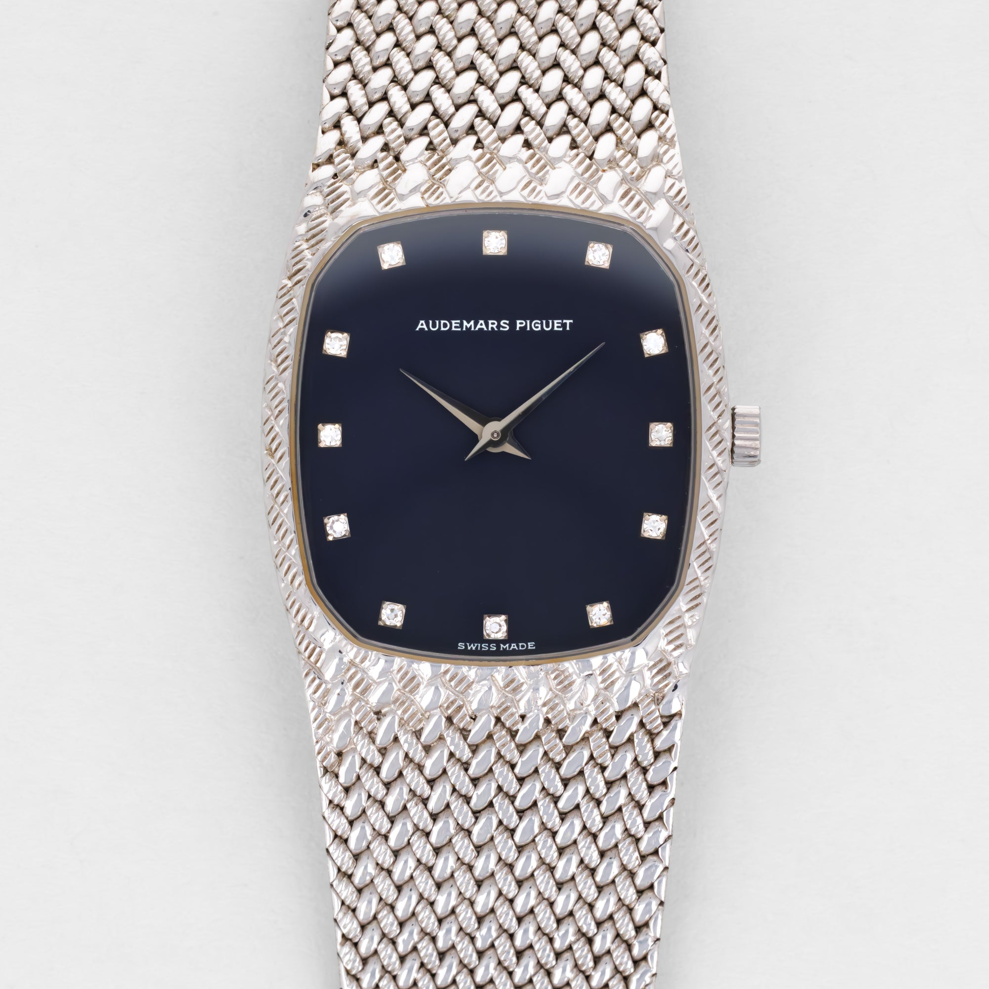 Audemars Piguet White Gold Cobra-style Bracelet Watch