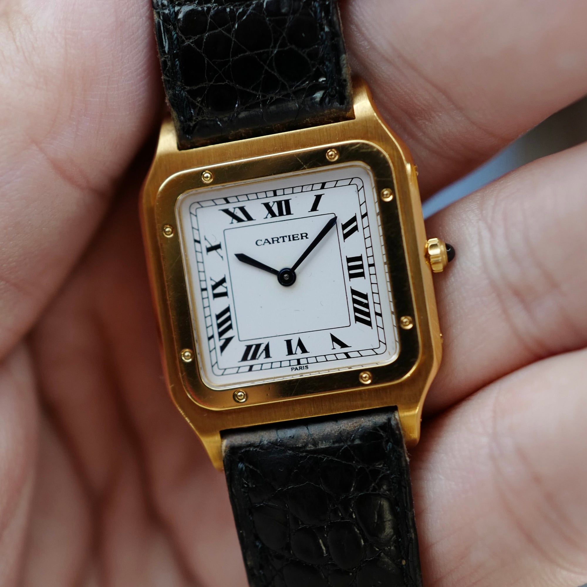 Cartier Yellow Gold Santos Dumont Mechanical Ref. 96061 (New Arrival)
