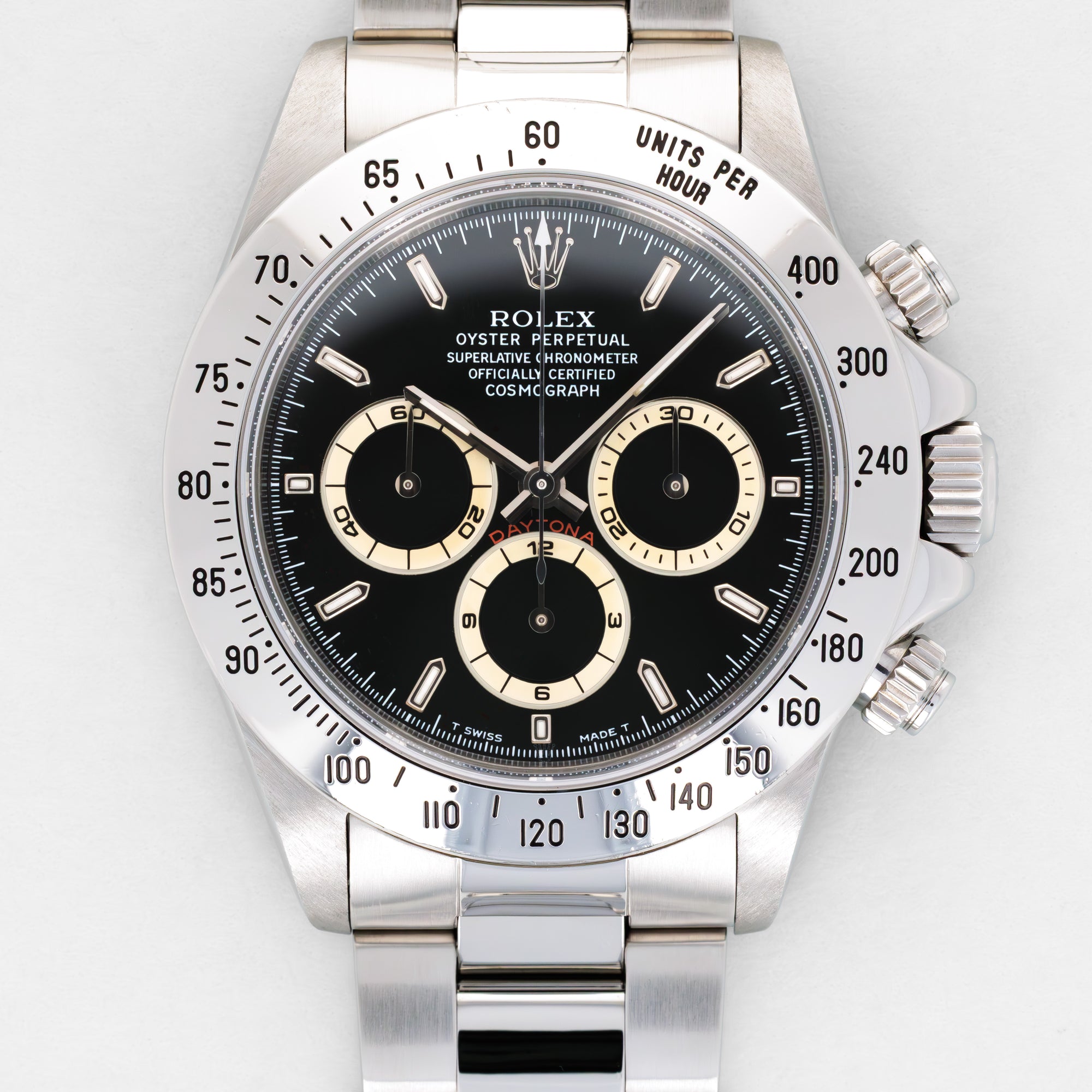 Rolex Steel Zenith Daytona Ref. 16520 with U-Serial and Tan Subdials