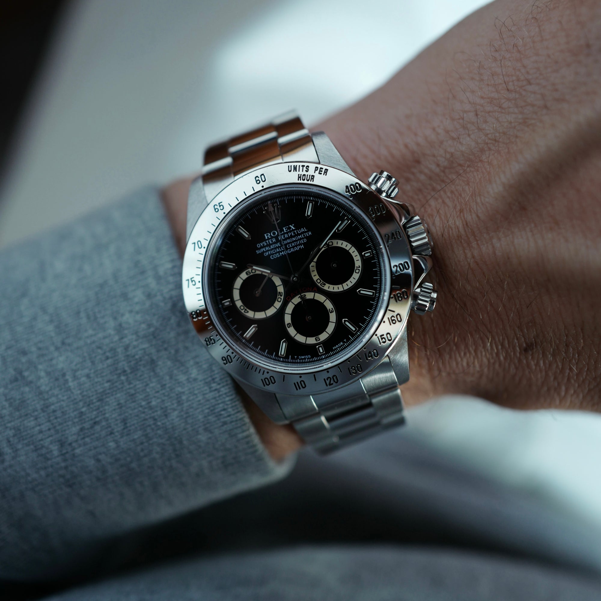 Rolex Steel Zenith Daytona Ref. 16520 with U-Serial and Tan Subdials
