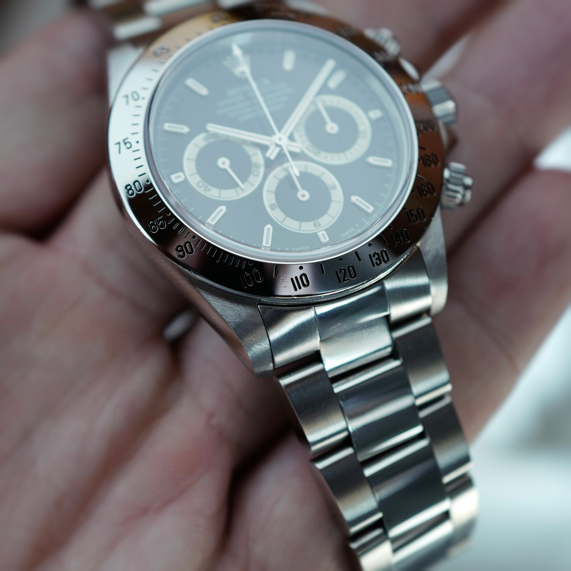 Rolex Steel Zenith Daytona Ref. 16520 with U-Serial and Tan Subdials