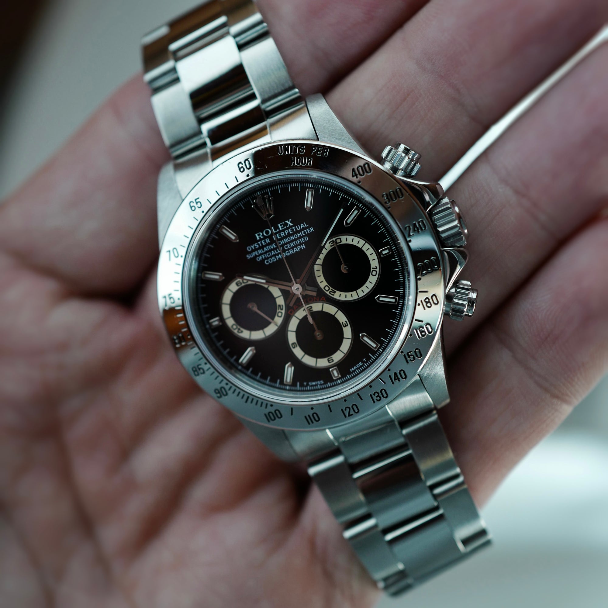 Rolex Steel Zenith Daytona Ref. 16520 with U-Serial and Tan Subdials
