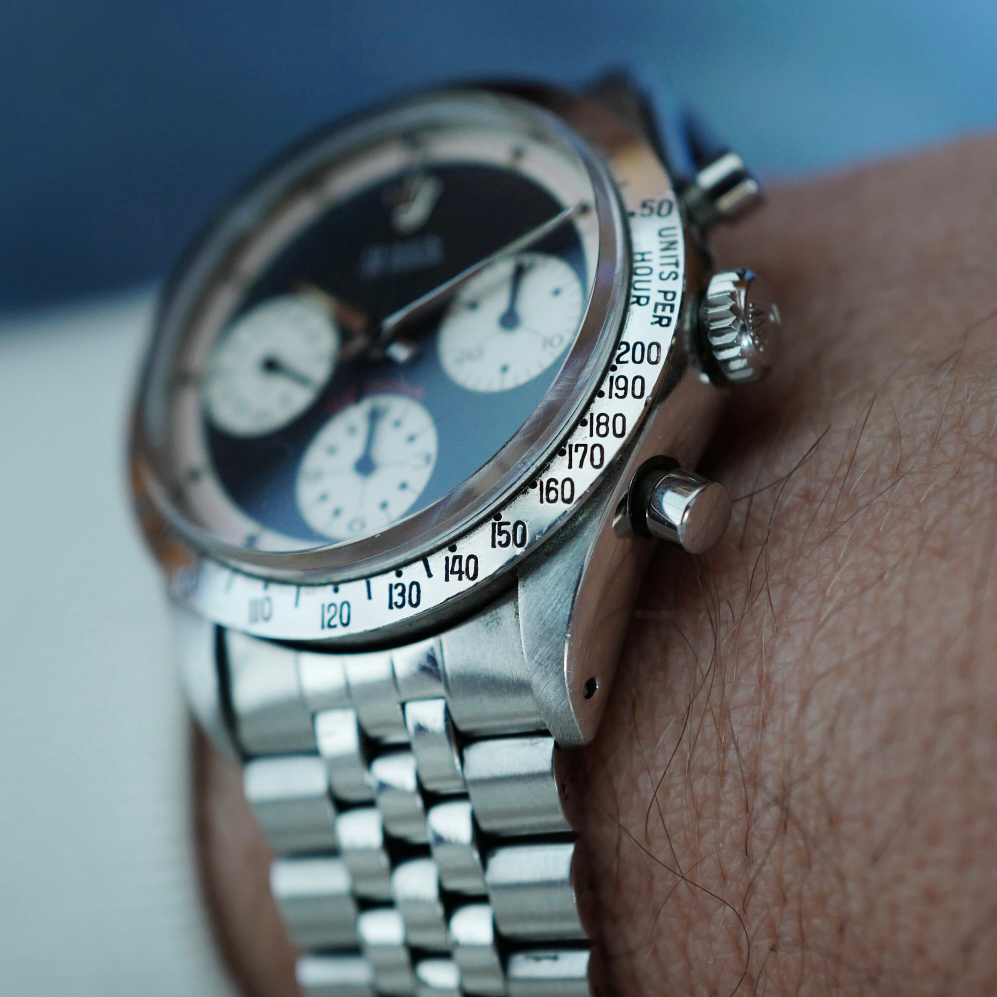 Rolex Cosmograph Daytona Paul Newman Ref. 6239 with Original Box and Papers, 1969