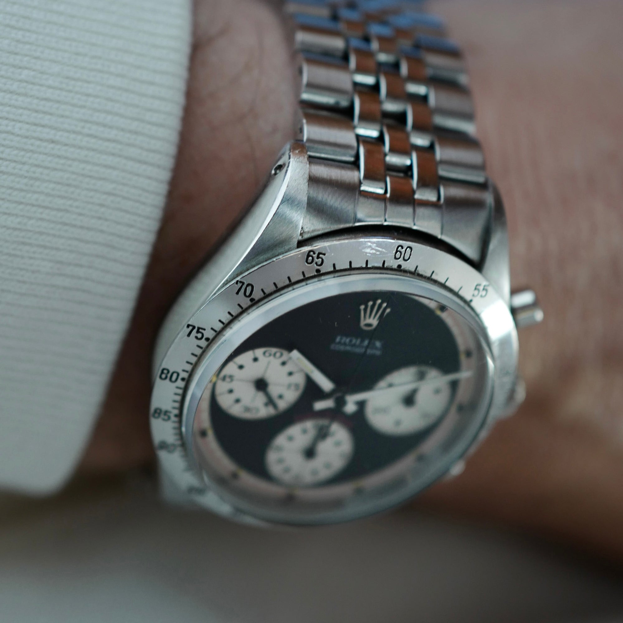 Rolex Cosmograph Daytona Paul Newman Ref. 6239 with Original Box and Papers, 1969