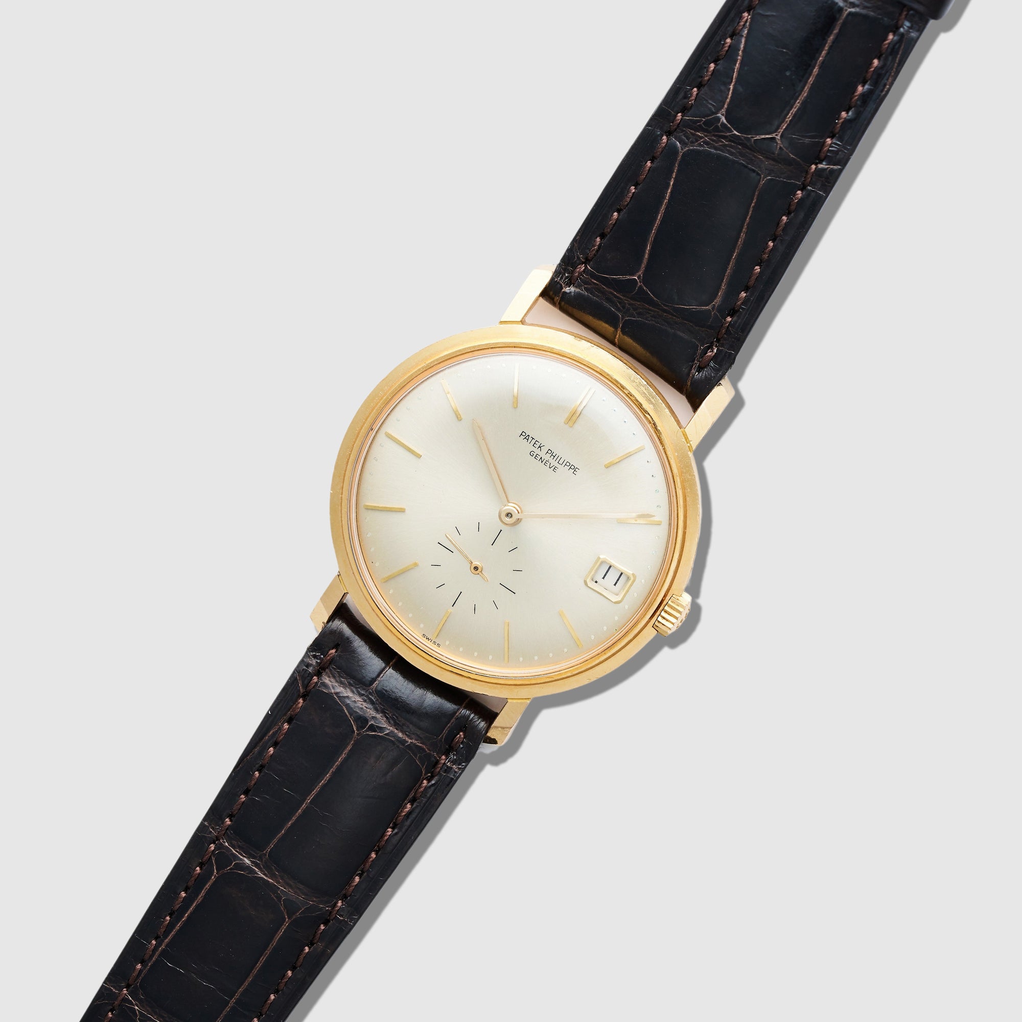 Patek Philippe Yellow Gold Calatrava Watch Ref. 3445 with Original Papers