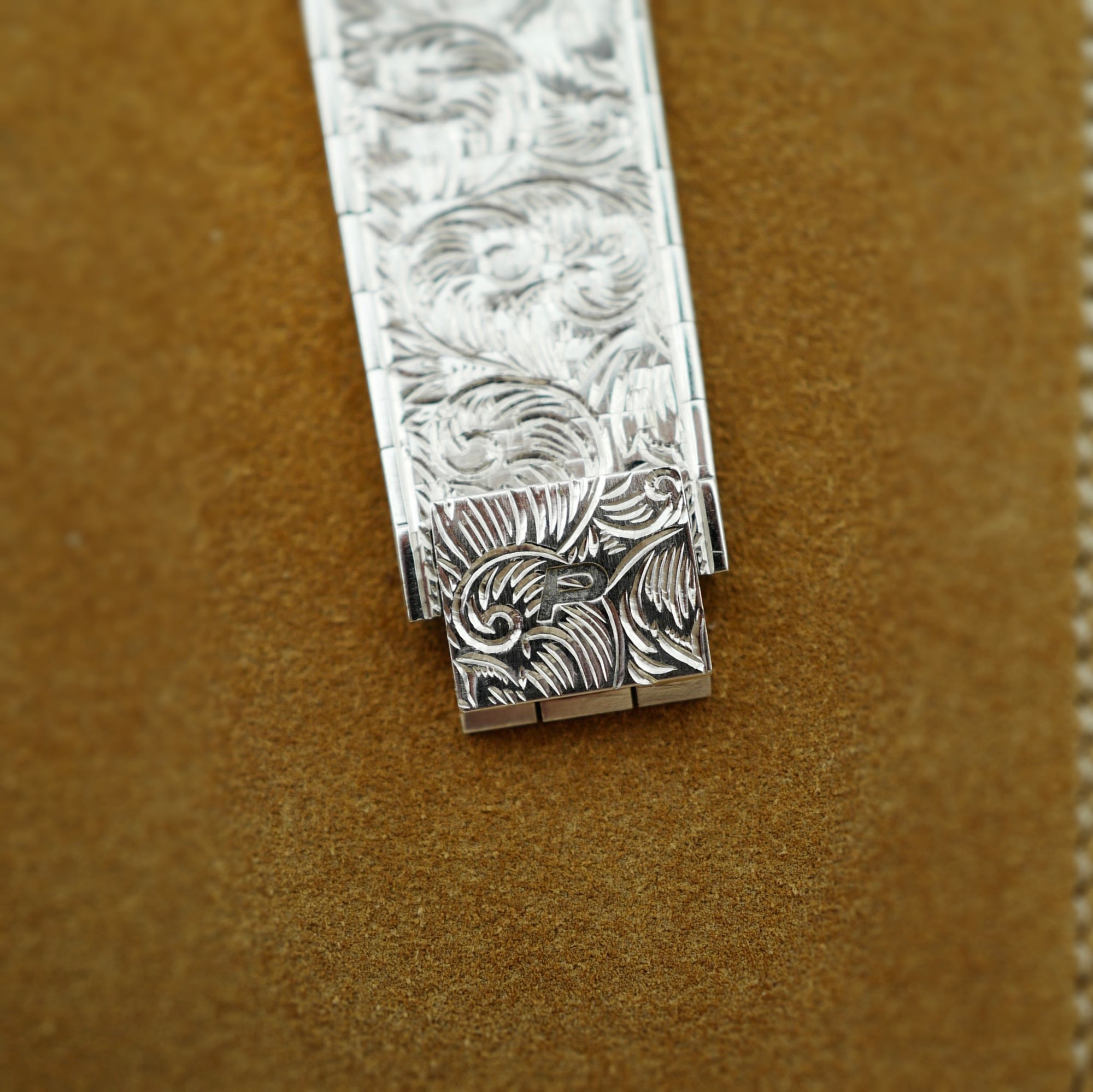 Piaget White Gold Engraved Bracelet Automatic Watch (New Arrival)