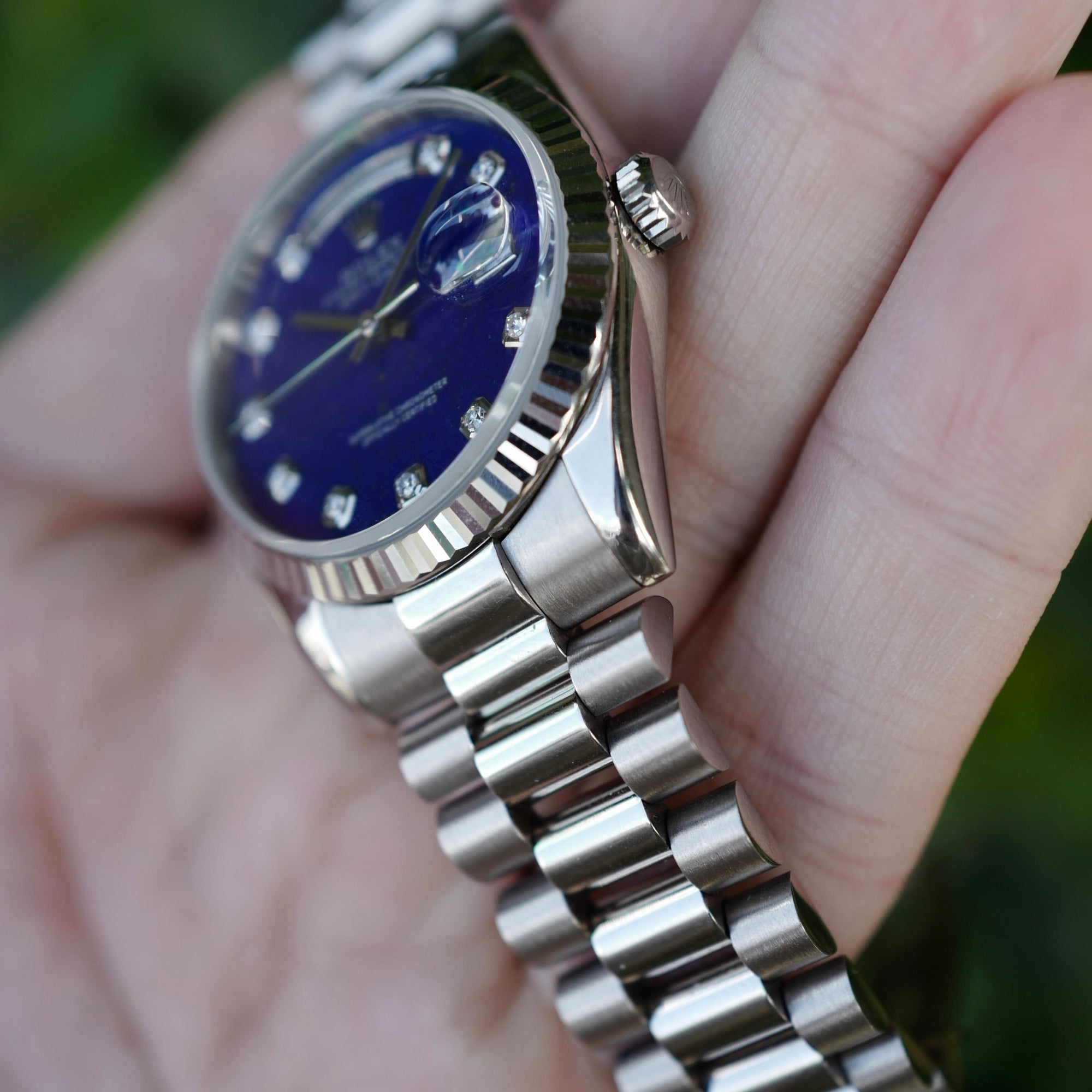 Rolex White Gold Day-Date Ref. 118239 with Lapis Lazuli Dial