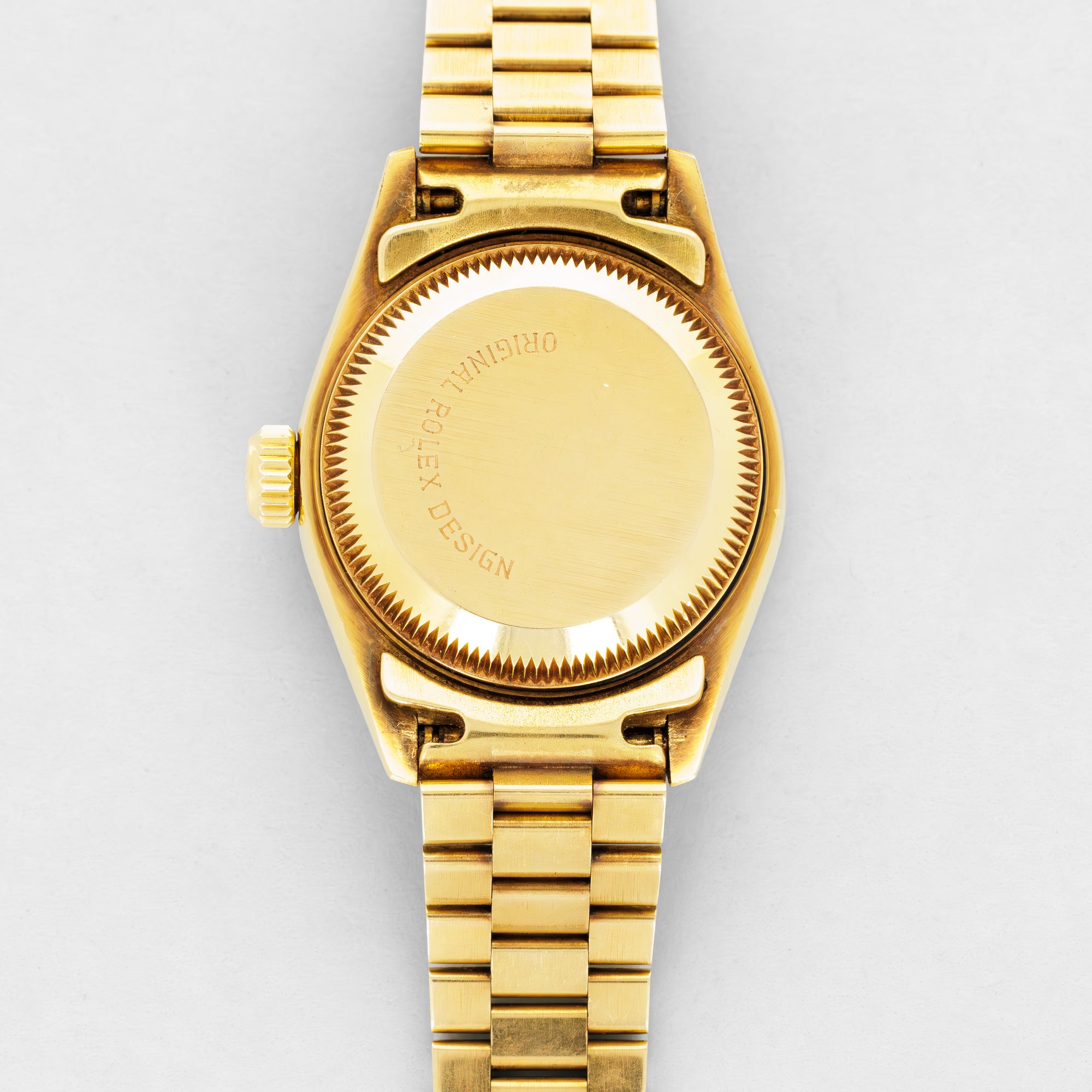 Rolex Yellow Gold Datejust Ref. 69068 with Ruby and Diamond Bezel, Cashalong Dial