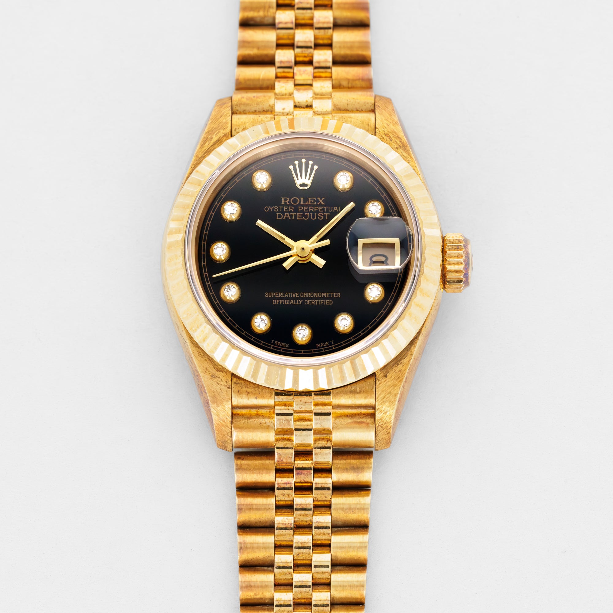 Rolex Yellow Gold Datejust Ref. 69178 with Onyx Pinball Dial