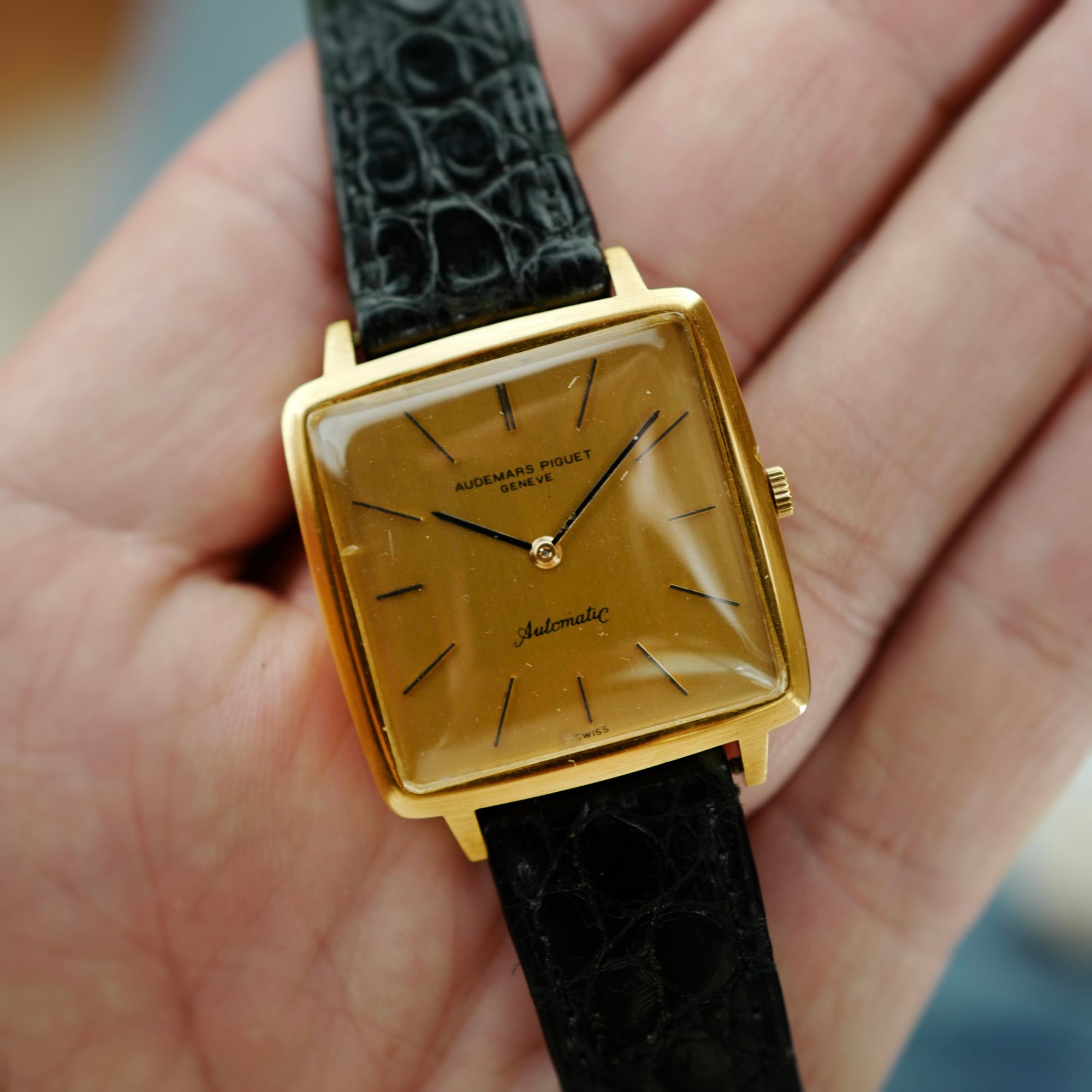 Audemars Piguet Yellow Gold Automatic Square Watch (New Arrivals)