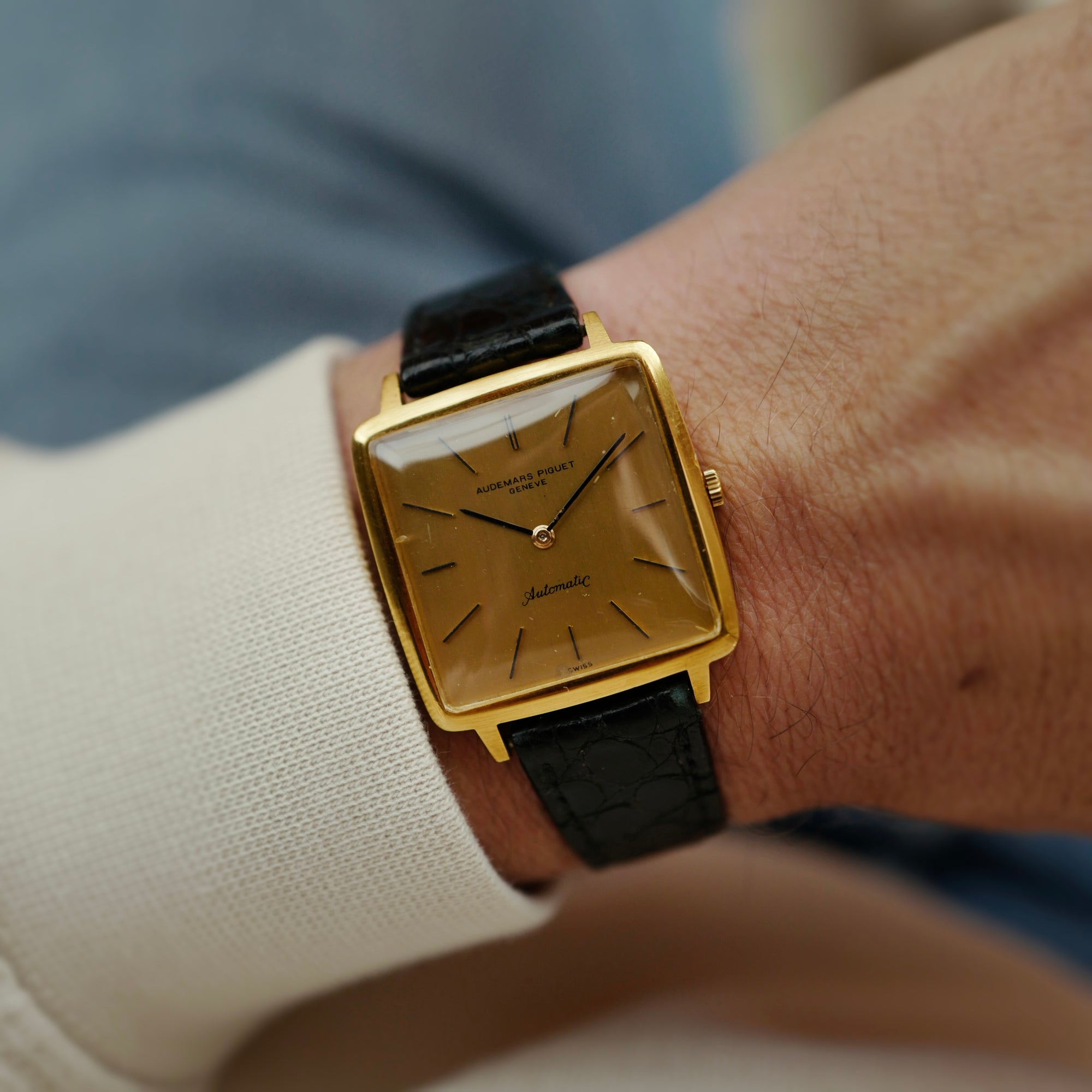 Audemars Piguet Yellow Gold Automatic Square Watch (New Arrivals)