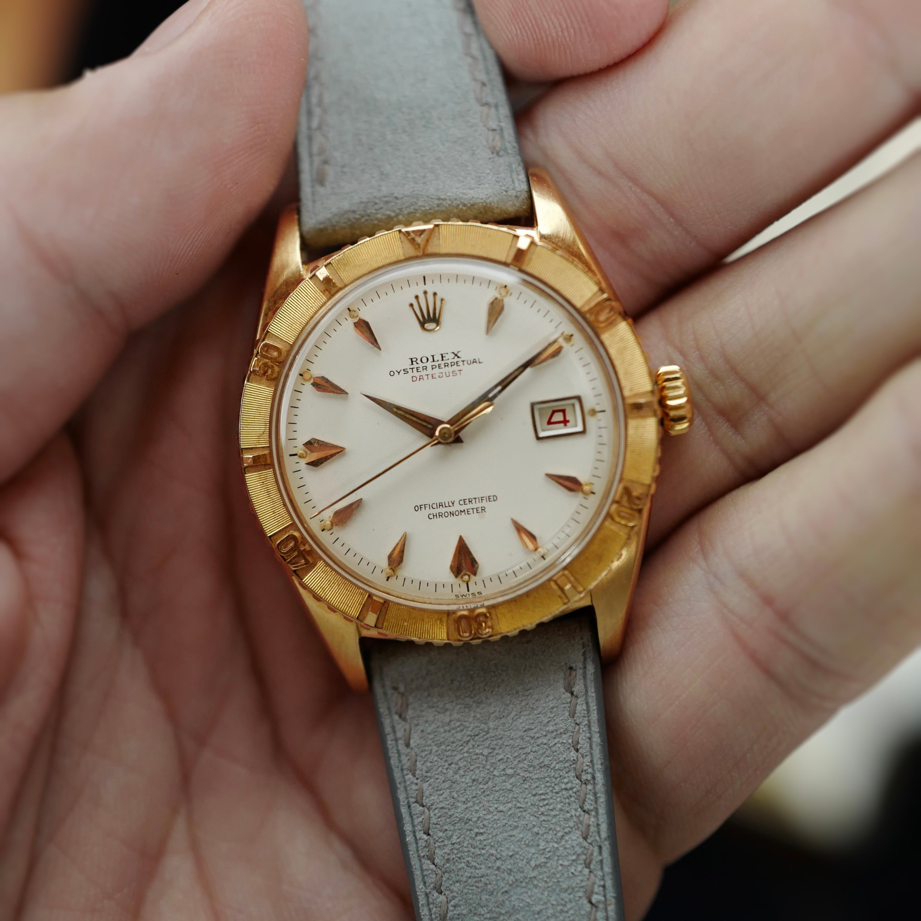 Rolex Turn-O-Graph 6309 18k RG