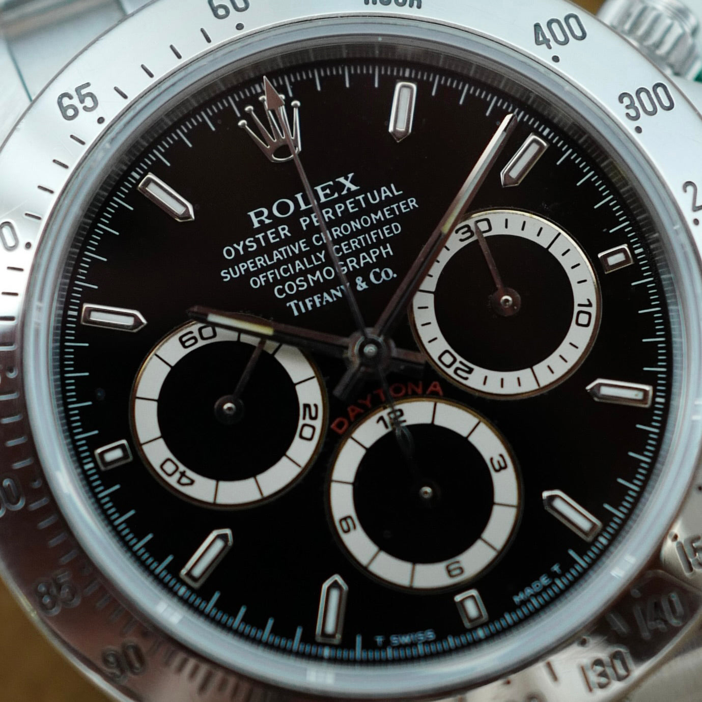 Rolex Zenith Daytona Tiffany & Co. Ref. 16520 with A-serial Hang Tag