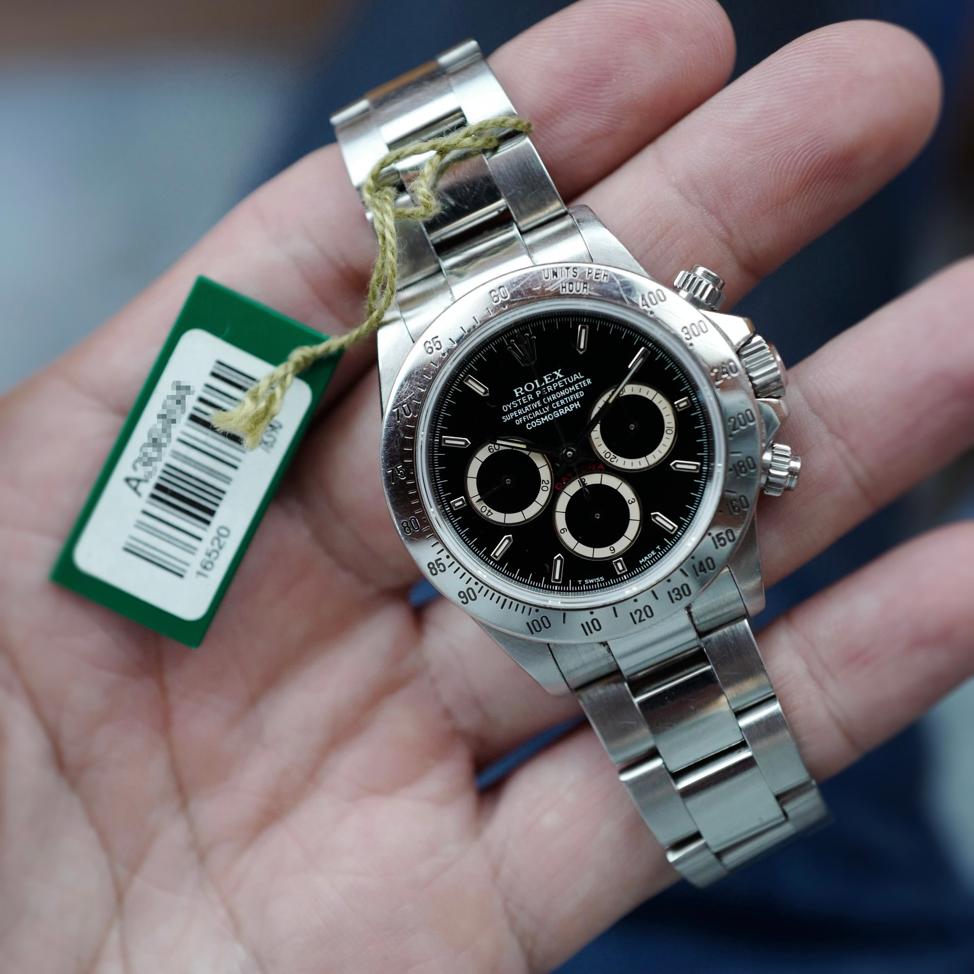 Rolex Zenith Daytona Ref. 16520 with A-serial Hang Tag (New Arrival)