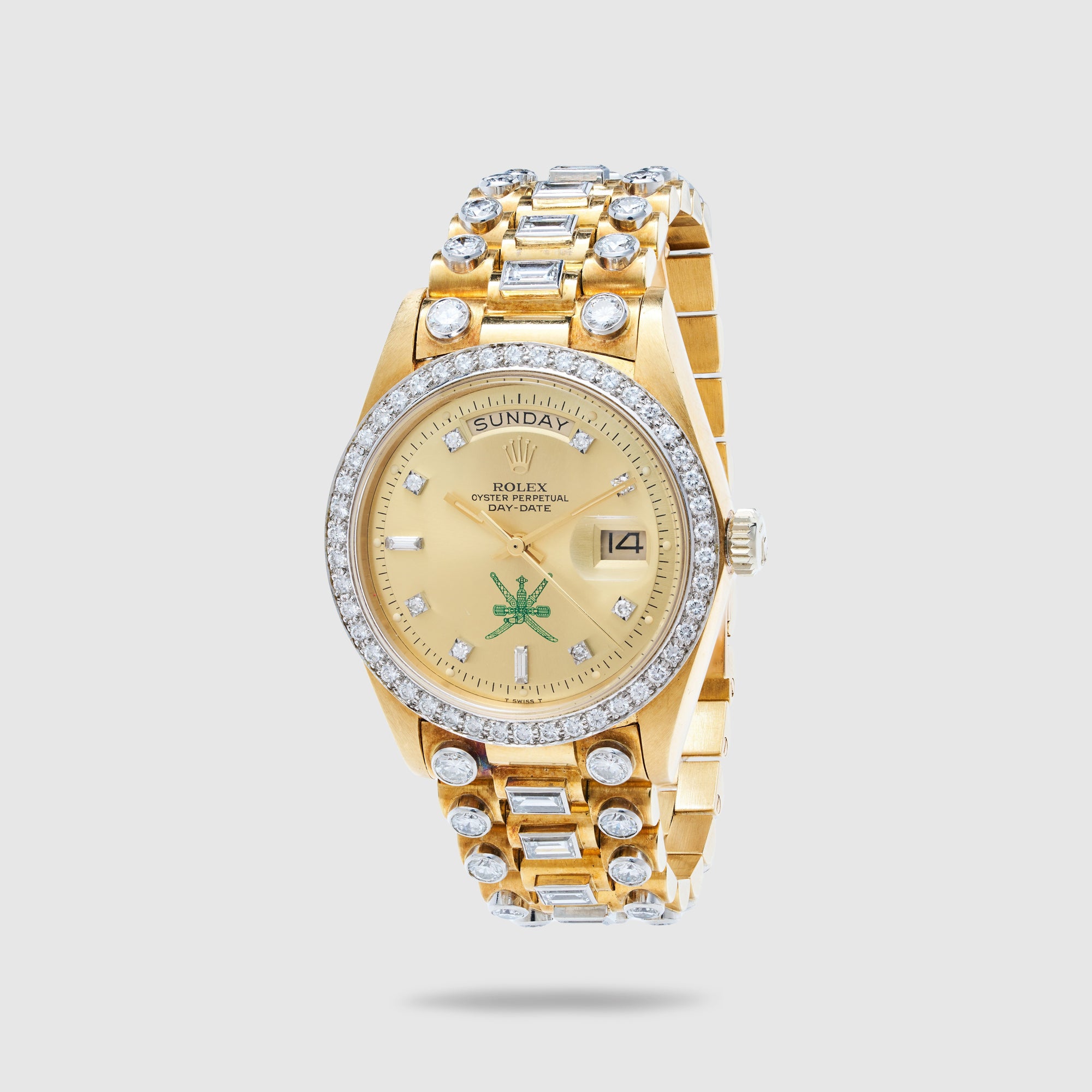 Rolex Yellow Gold Octopussy Day-Date Ref. 1804 Sultan of Oman Watch in Original Box